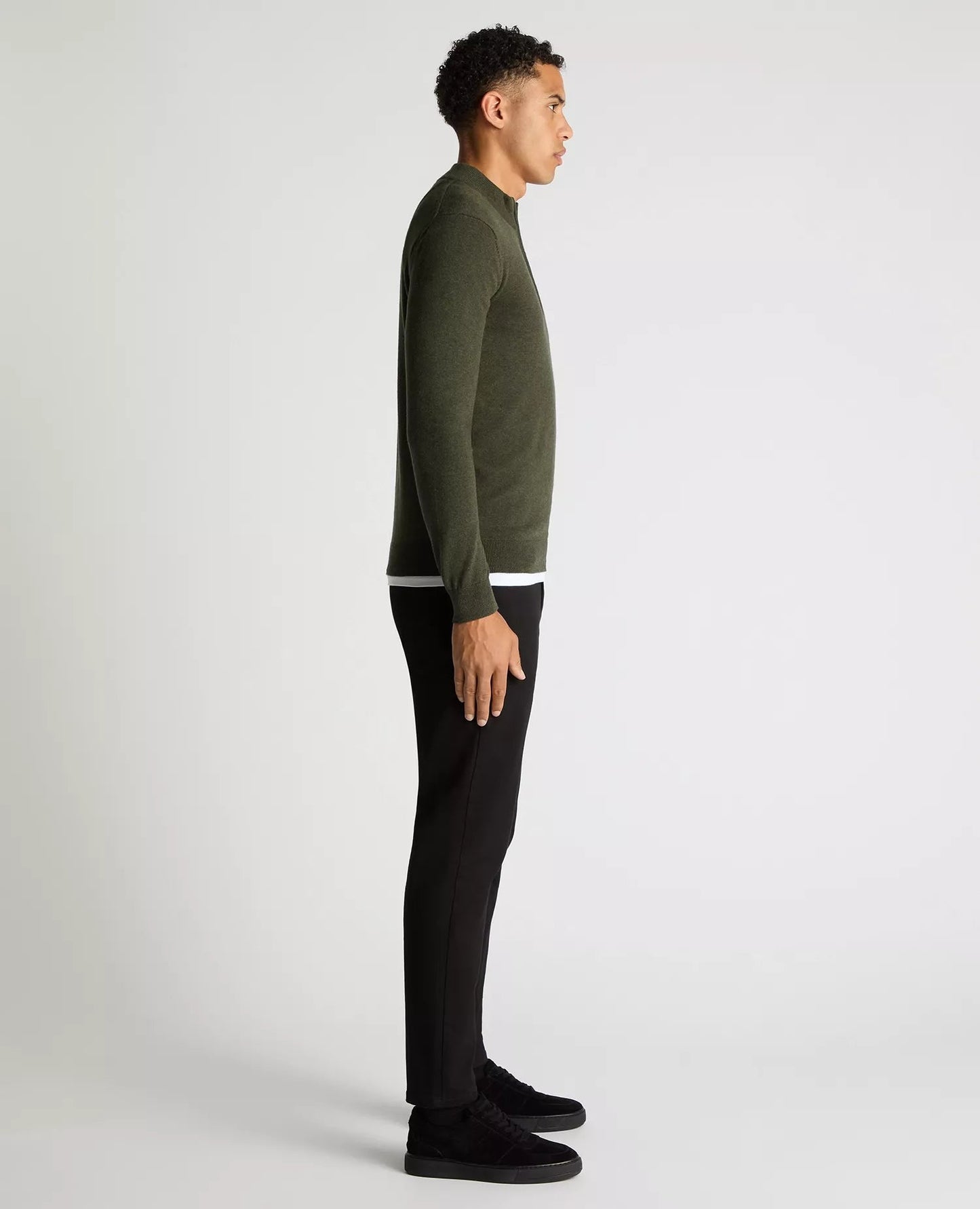 Remus Uomo Quarter Zip Cotton Sweater - Matt O'Brien Fashions