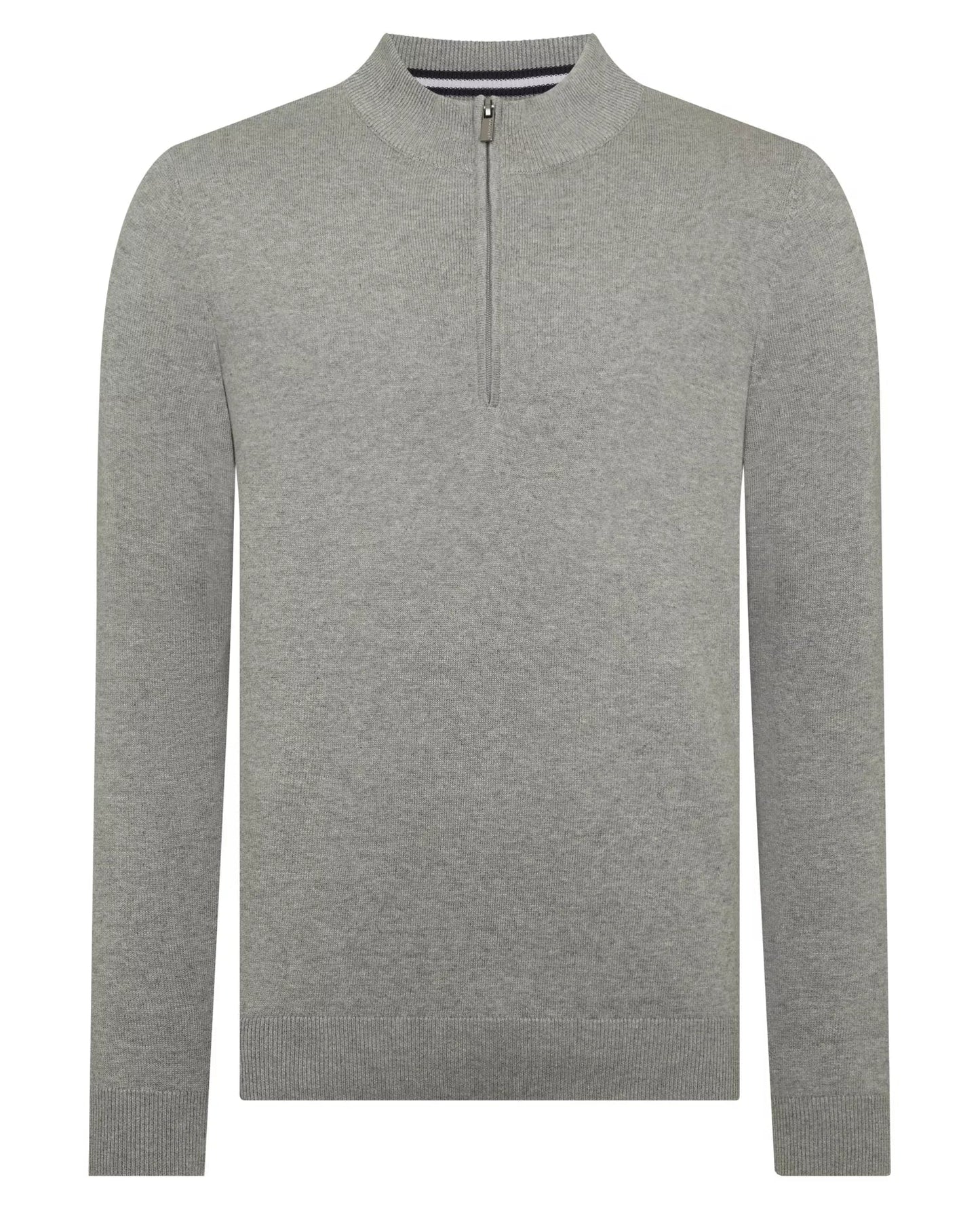 Remus Uomo Quarter Zip Cotton Sweater - Matt O'Brien Fashions