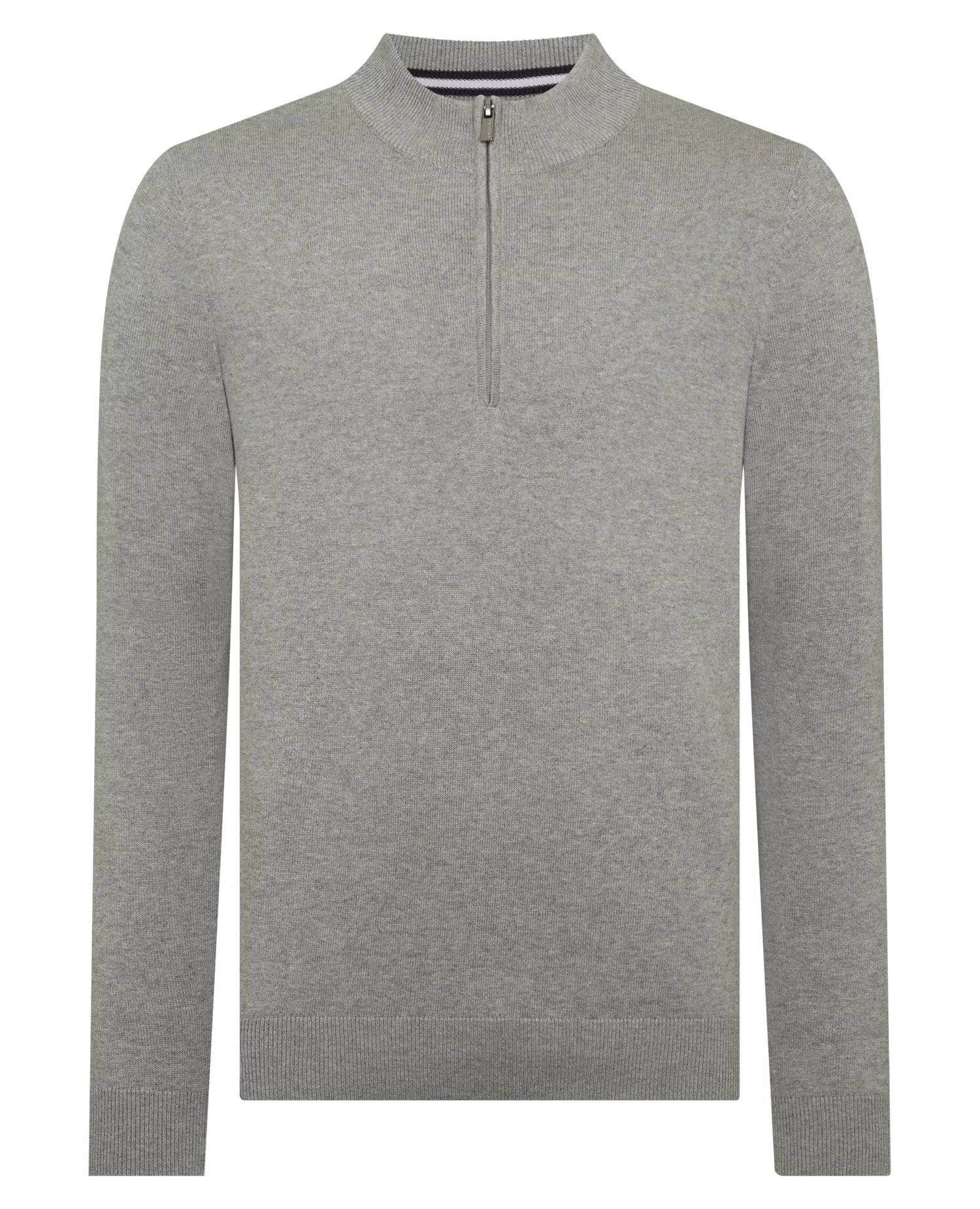 Remus Uomo Quarter Zip Cotton Sweater - Matt O'Brien Fashions