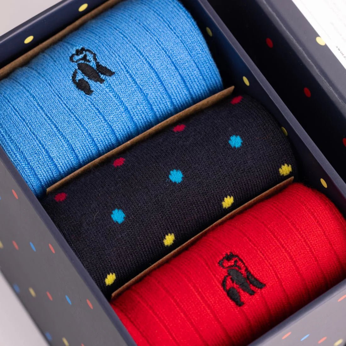 Swole Panda Multi 3 Pack Sock Box - Matt O'Brien Fashions