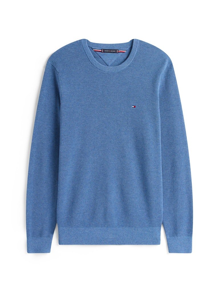 Tommy Hilfiger Essential Textured Crew Neck Jumper - Matt O'Brien Fashions
