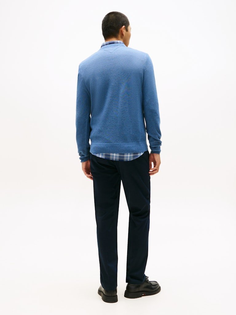 Tommy Hilfiger Essential Textured Crew Neck Jumper - Matt O'Brien Fashions