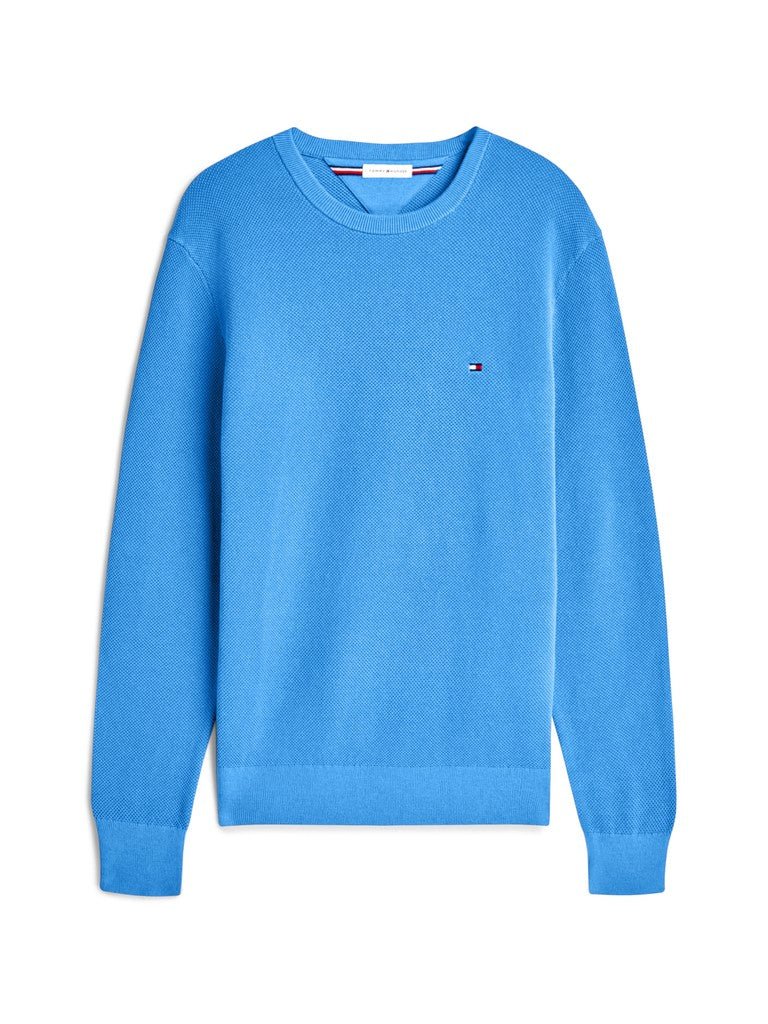 Tommy Hilfiger Essential Textured Crew Neck Jumper - Matt O'Brien Fashions
