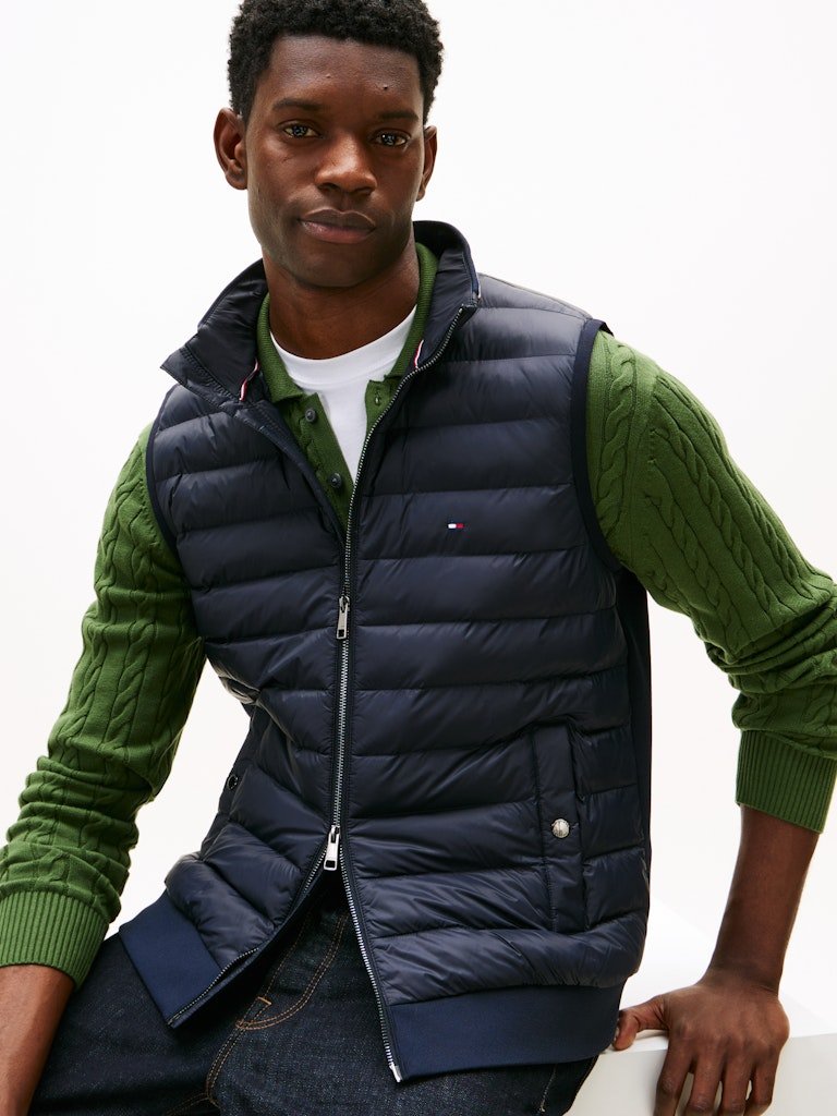 Tommy Hilfiger Mix Media Vest - Matt O'Brien Fashions