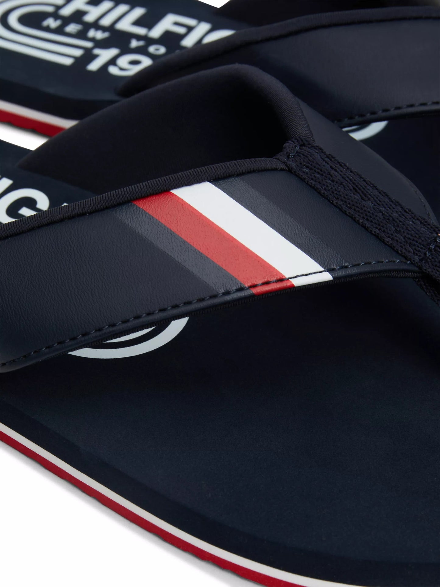 Tommy Hilfiger RWB Padded Strap Flip Flops - Matt O'Brien Fashions