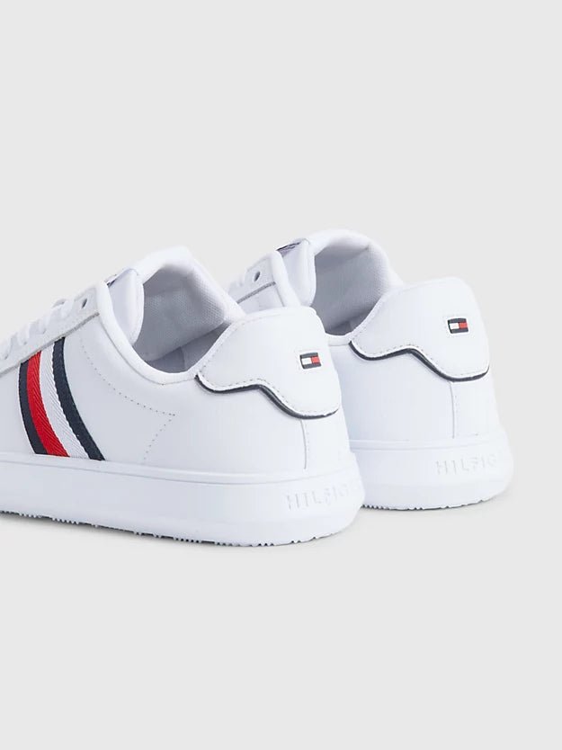 Tommy Hilfiger Signature Corporate Leather Cupsole Trainer - Matt O'Brien Fashions