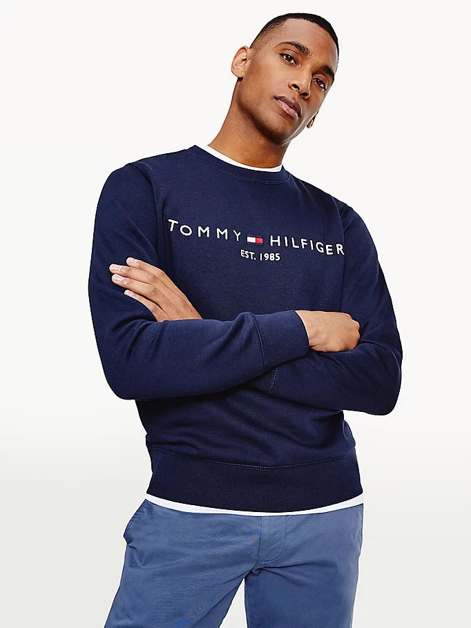 Logo sweatshirt tommy hilfiger sale
