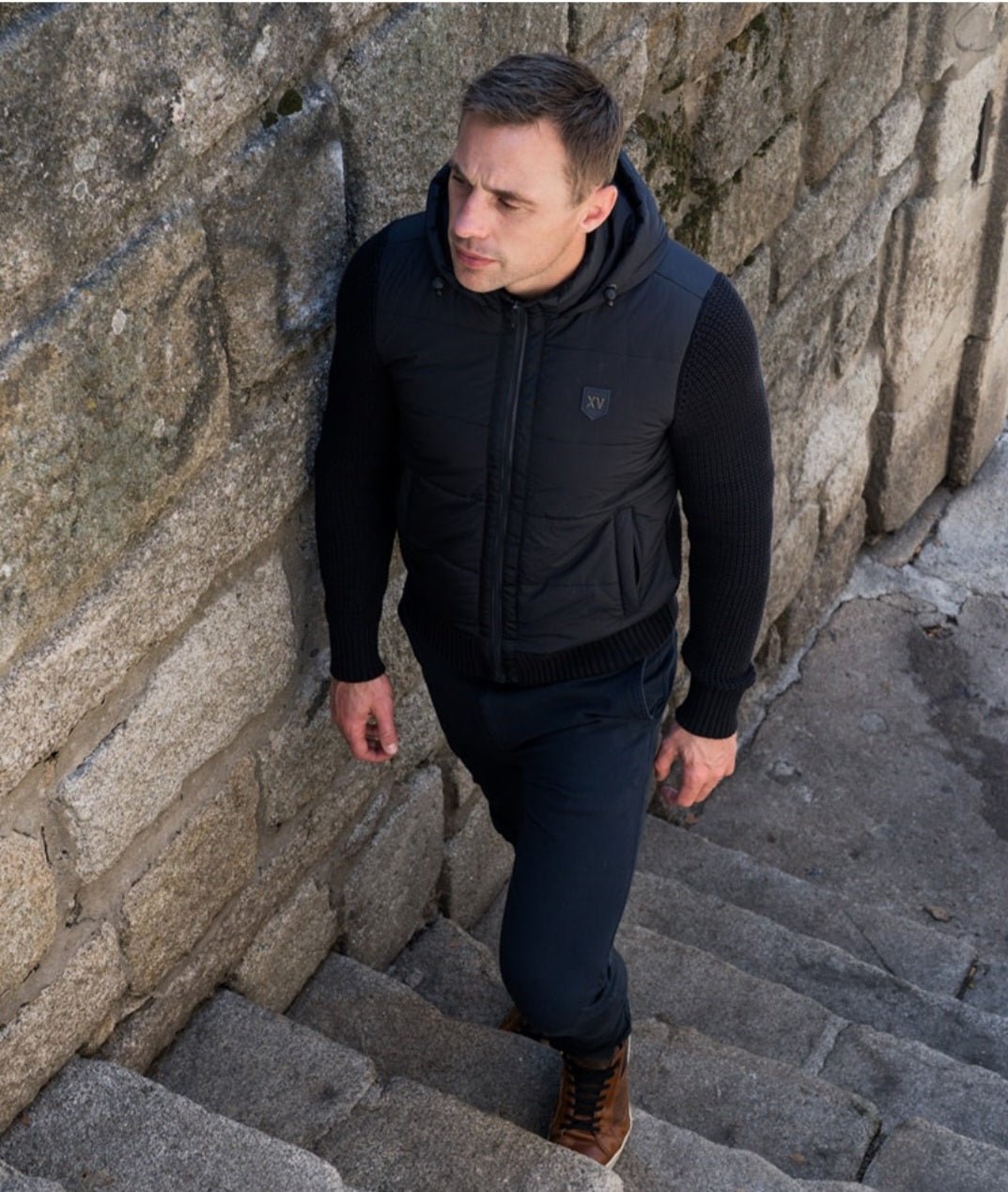 XV Kings Chiswick Hybrid Full Zip Hood - Matt O'Brien Fashions