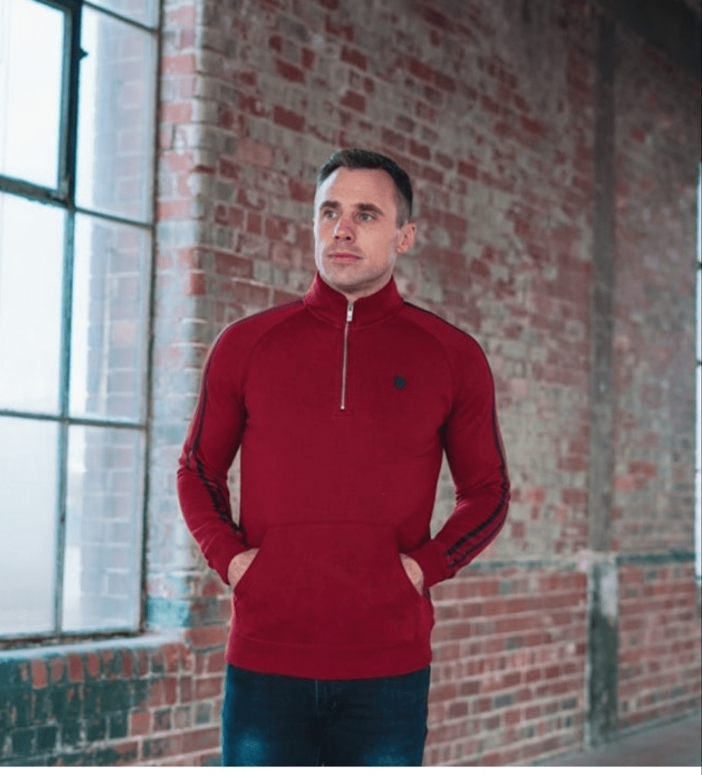 XV Kings Tuine Quarter Zip Sweatshirt - Matt O'Brien Fashions