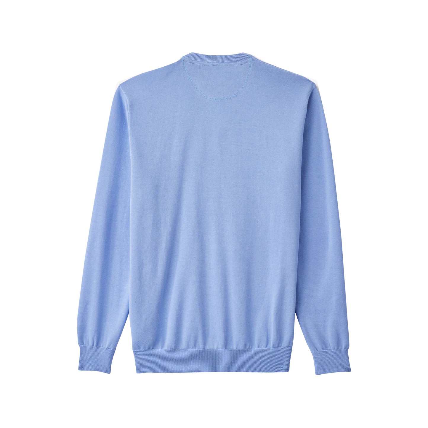 Eden Park Cotton V Neck Jumper Light Blue