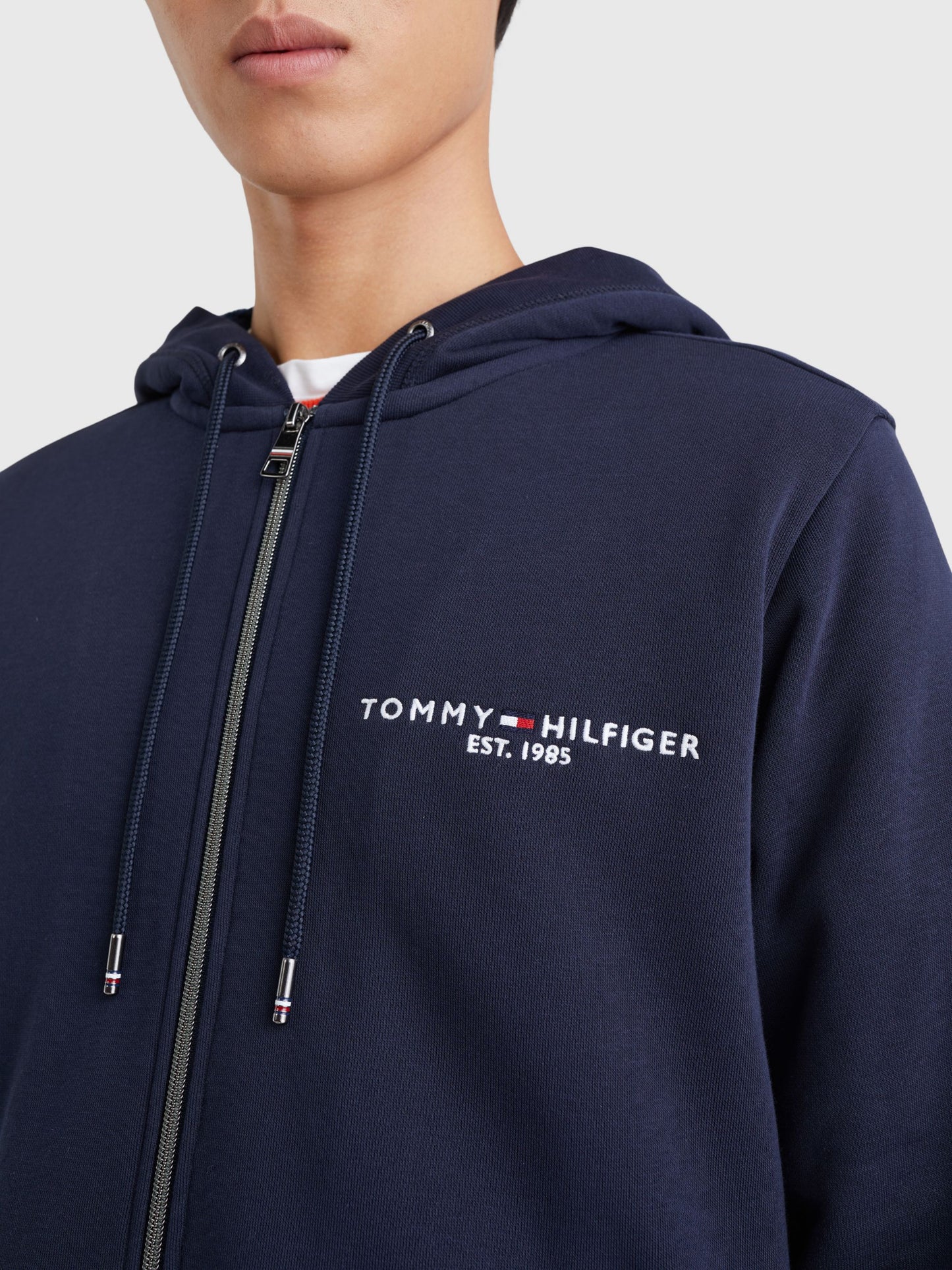 Tommy Hilfiger Tommy Logo Fur Lined Hoody Desert Sky