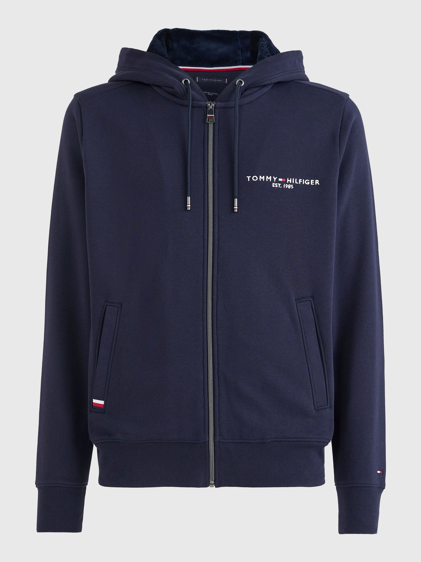 Tommy Hilfiger Tommy Logo Fur Lined Hoody Desert Sky