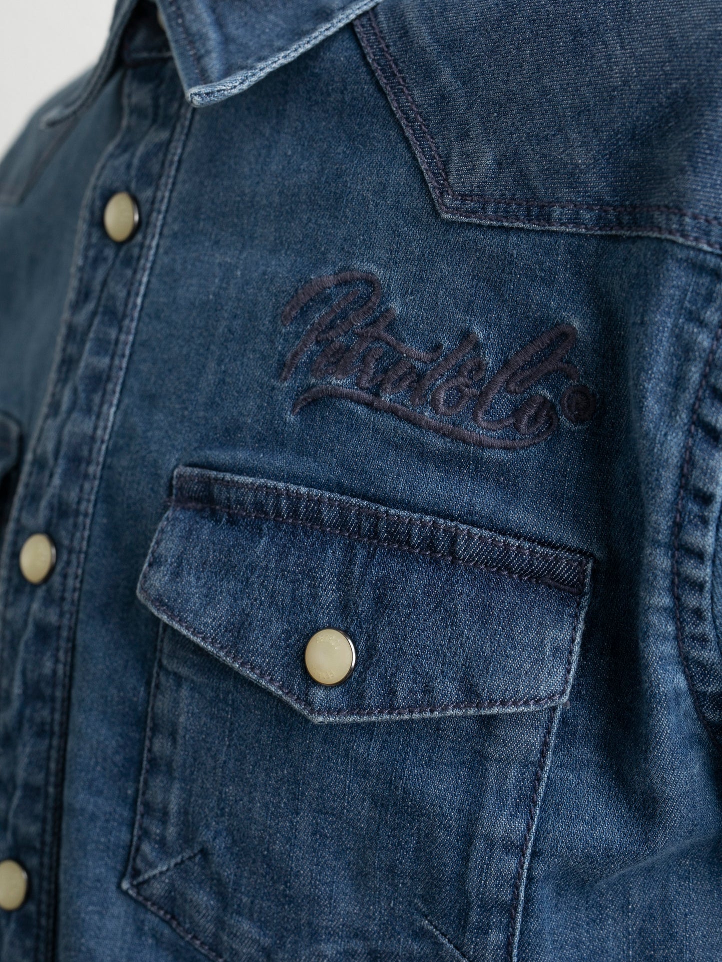 Petrol Industries Boys Denim Shirt Light Indigo