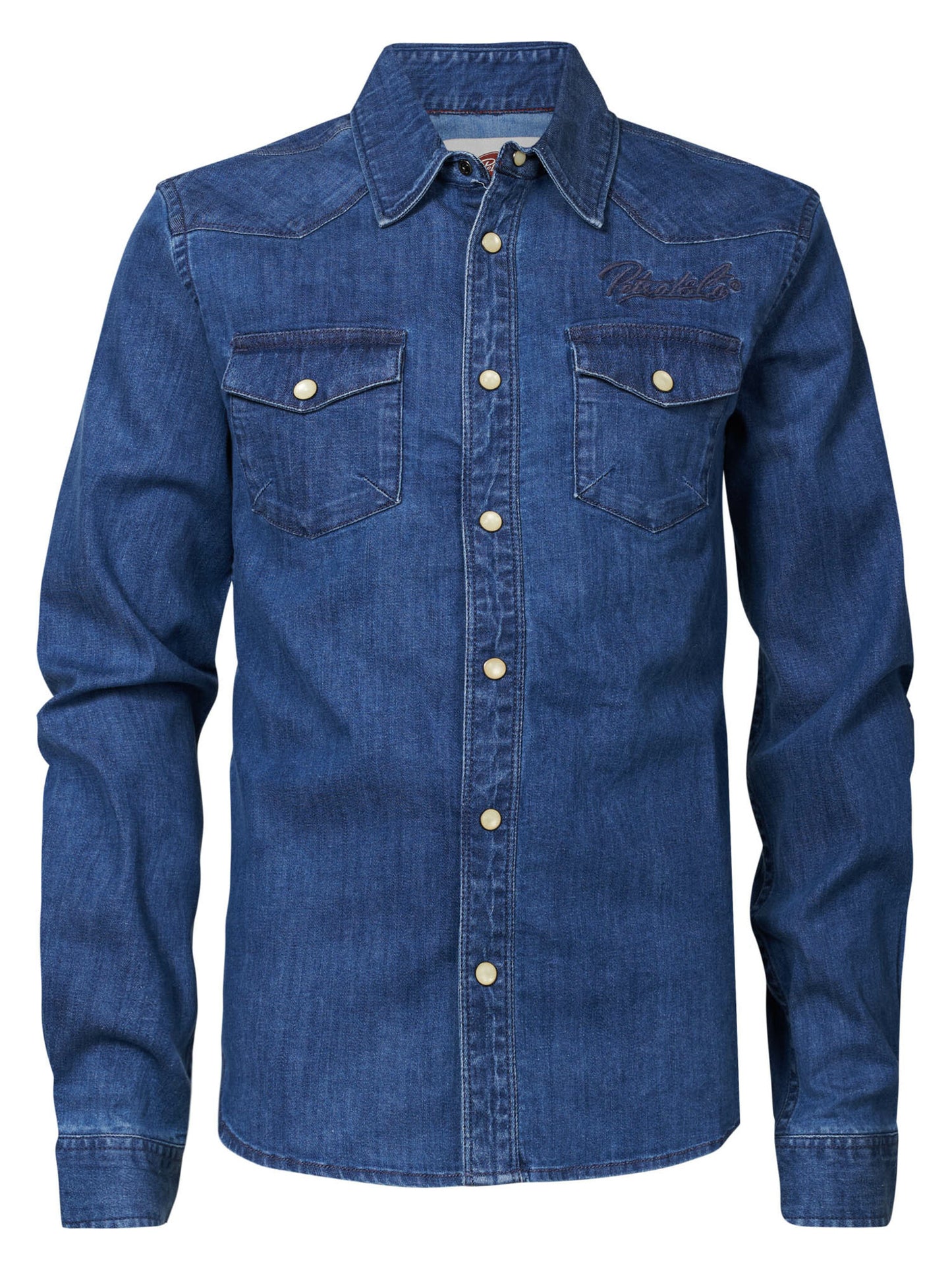 Petrol Industries Boys Denim Shirt Light Indigo