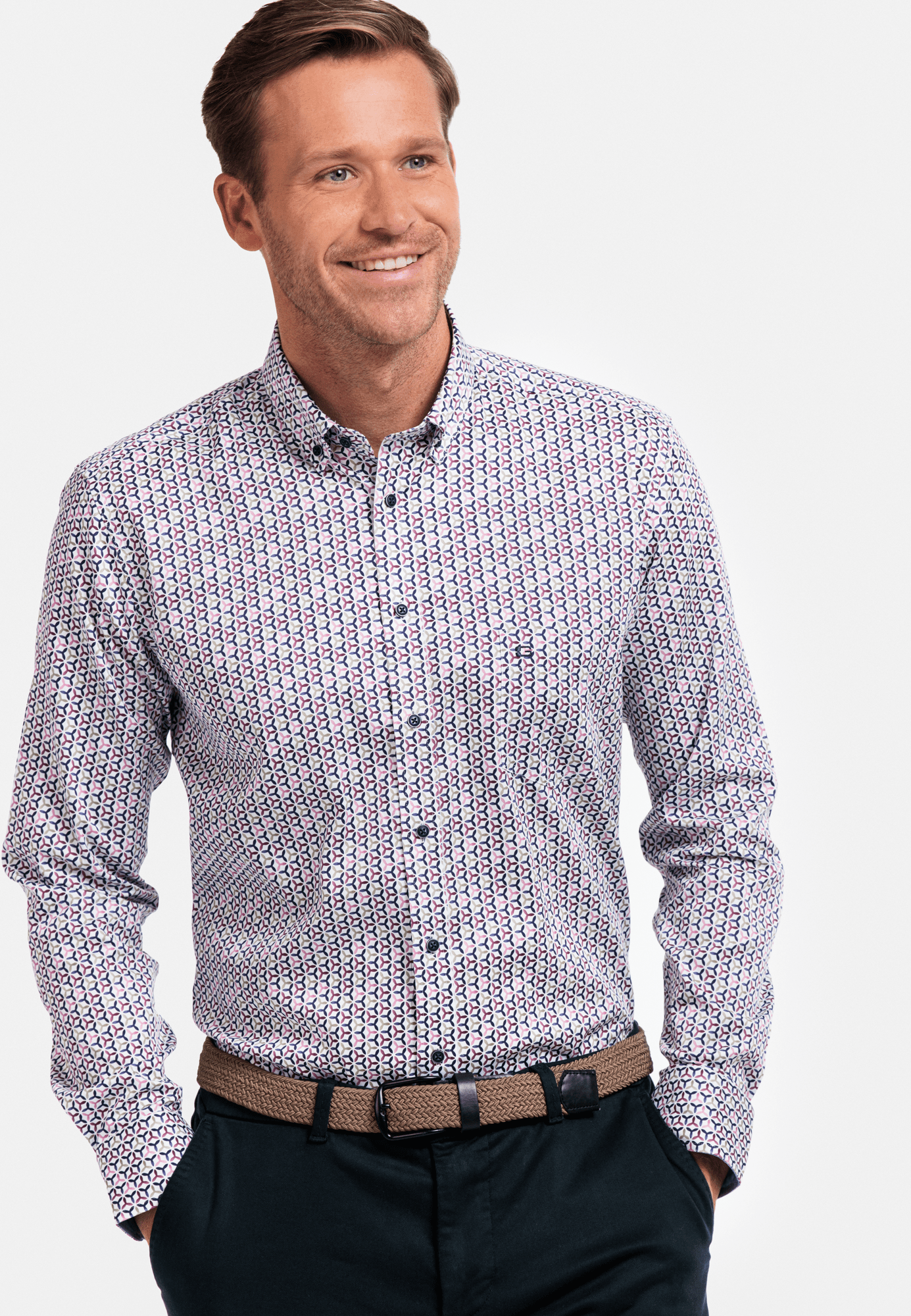 Giordano Casual Button Down Print Shirt