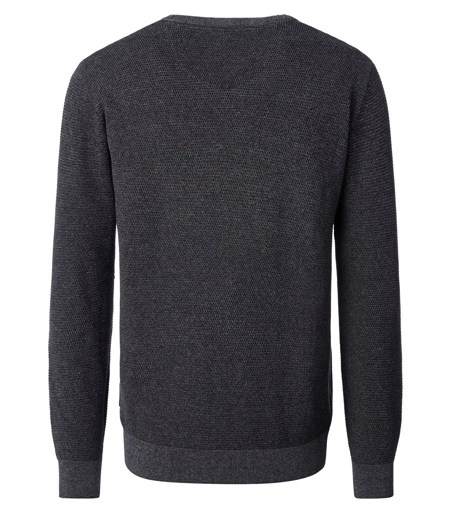 Dark gray sweater on a white background