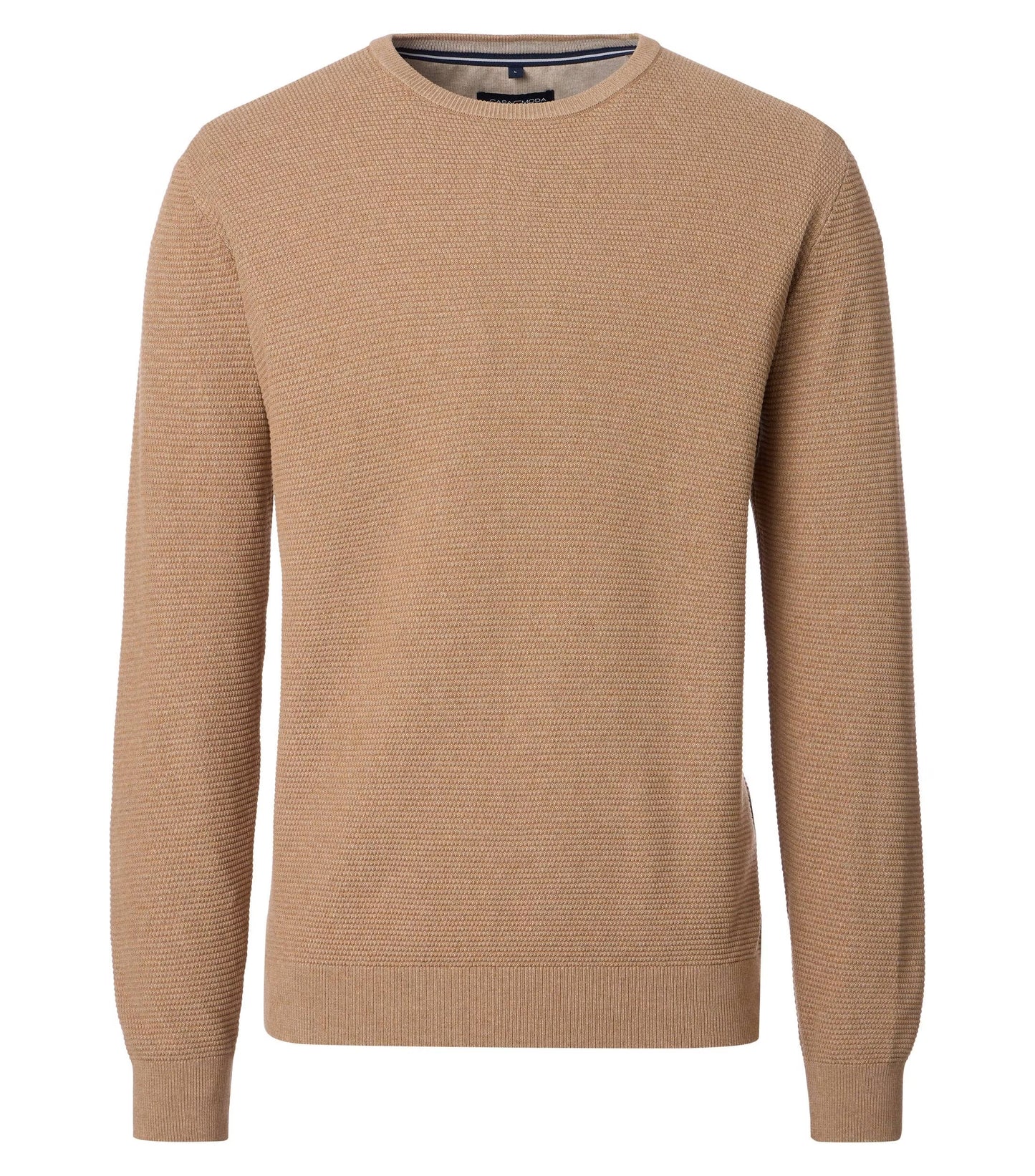 Beige sweater on a white background
