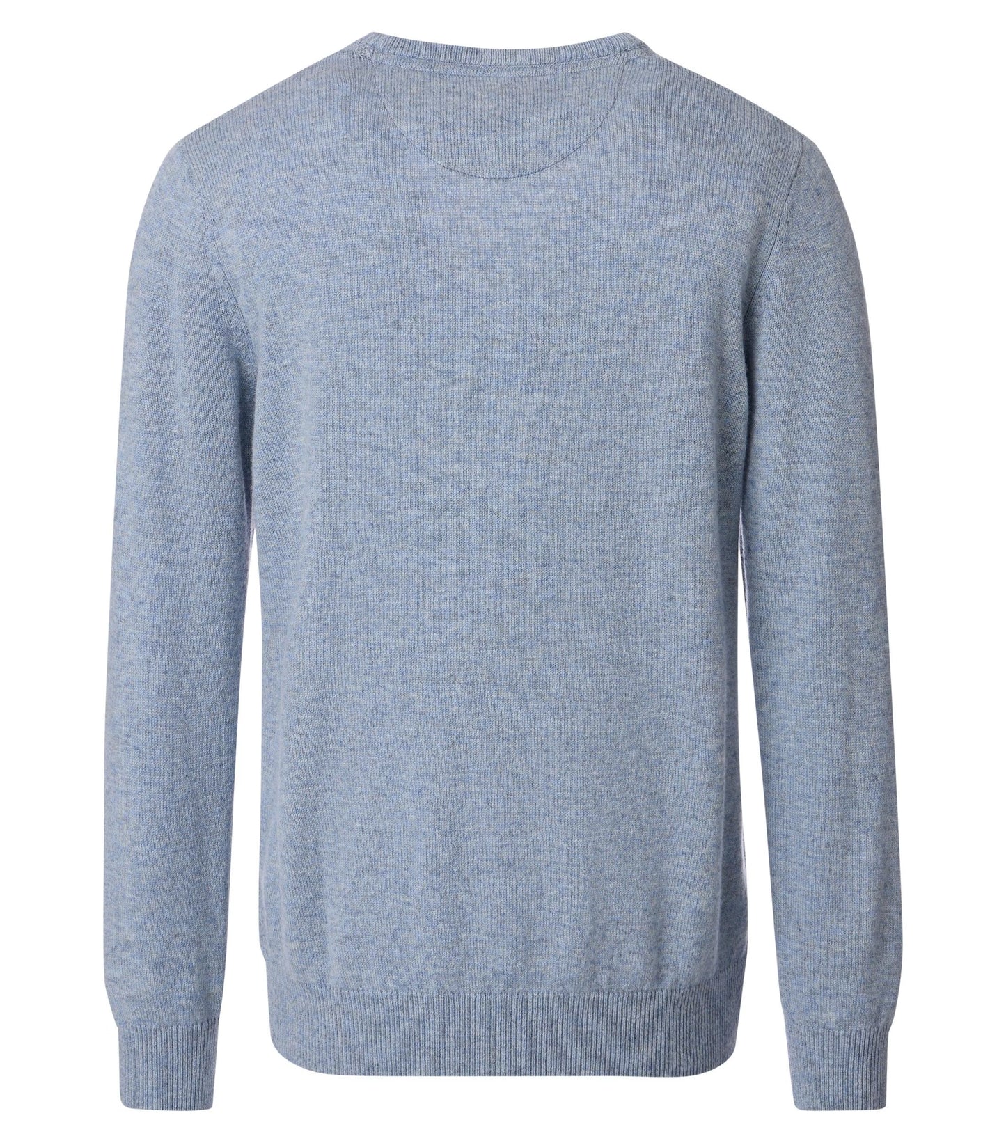 Blue sweater on a white background