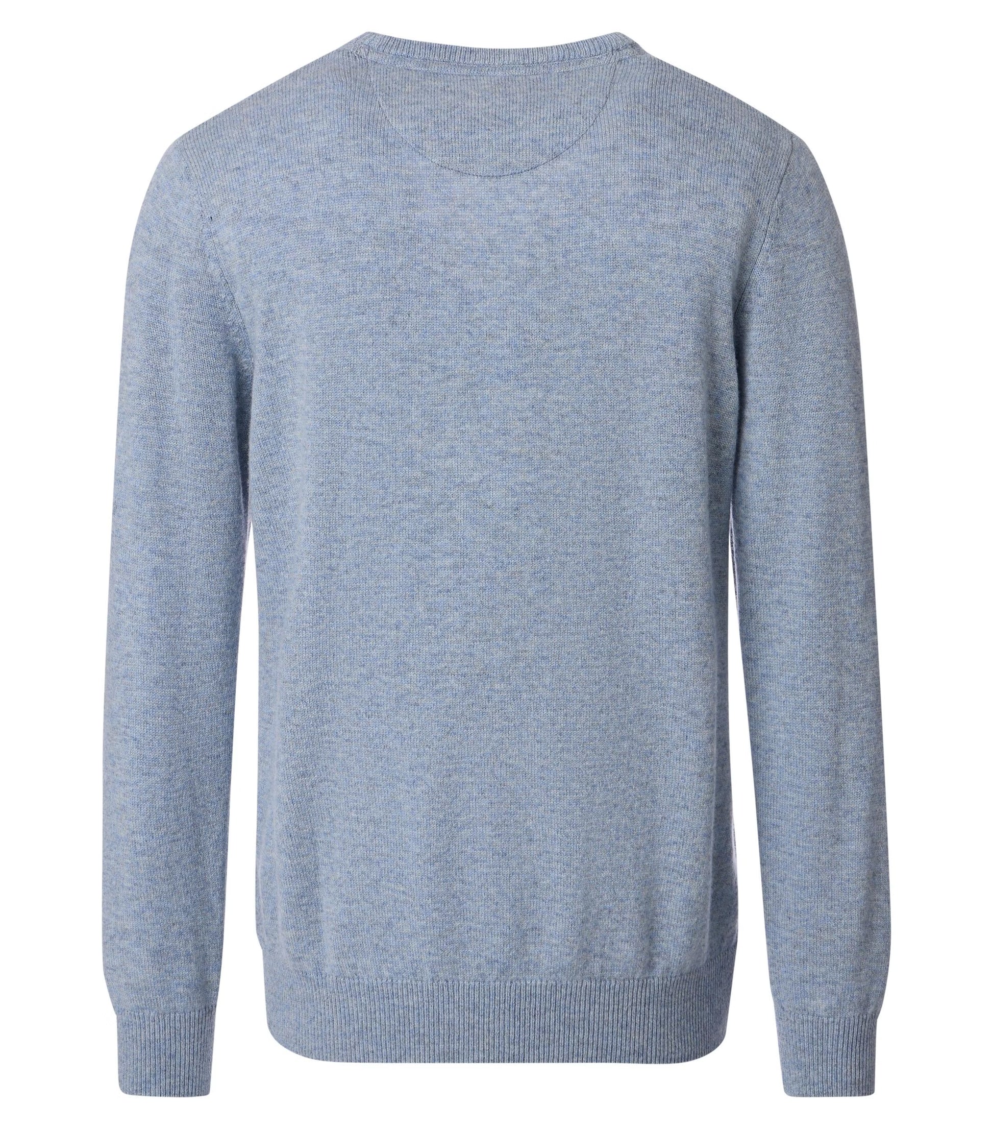 Blue sweater on a white background