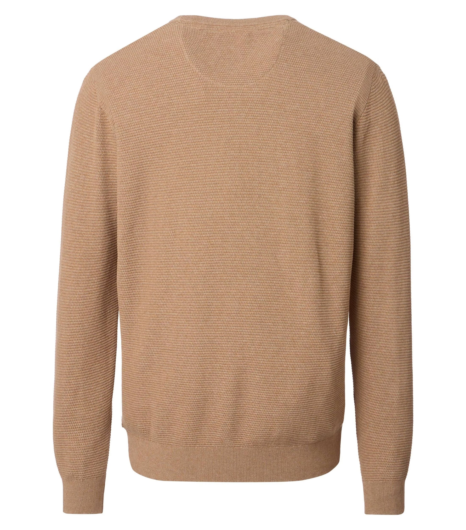 Beige sweater on a white background
