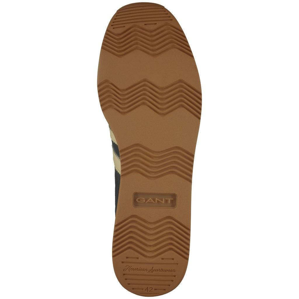 Close-up of a Gant brand shoe sole on a white background