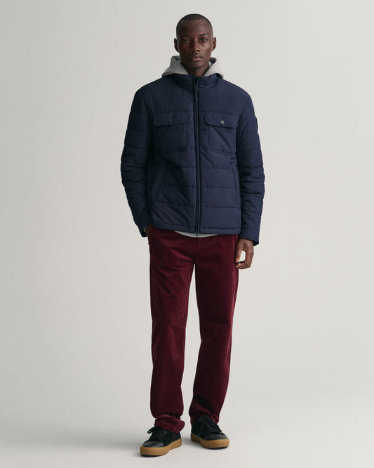 GANT Channel Quilted Jacket Evening Blue