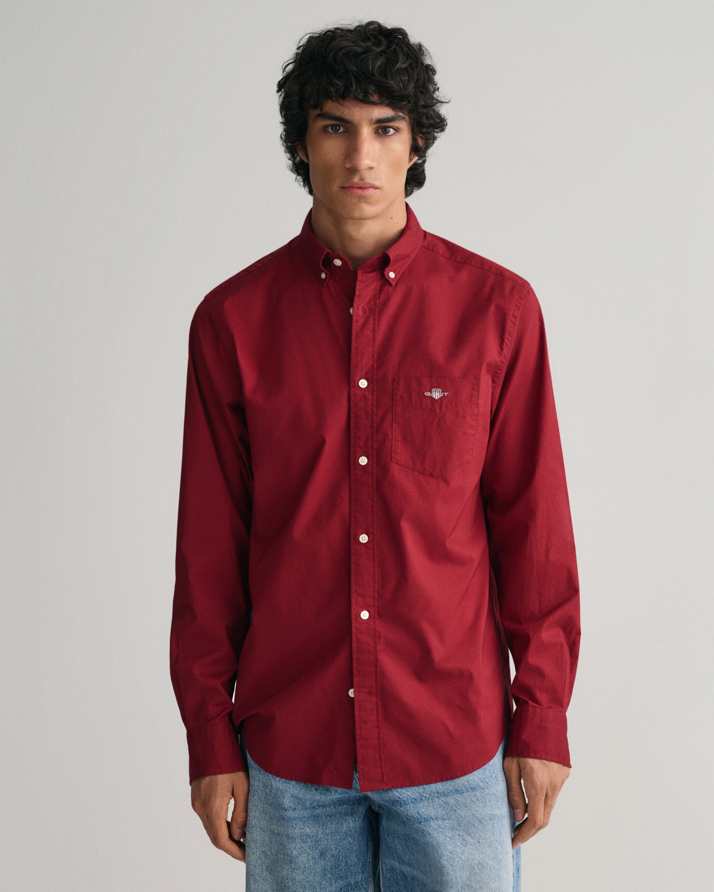 GANT Regular Poplin Shirt Plumped Red