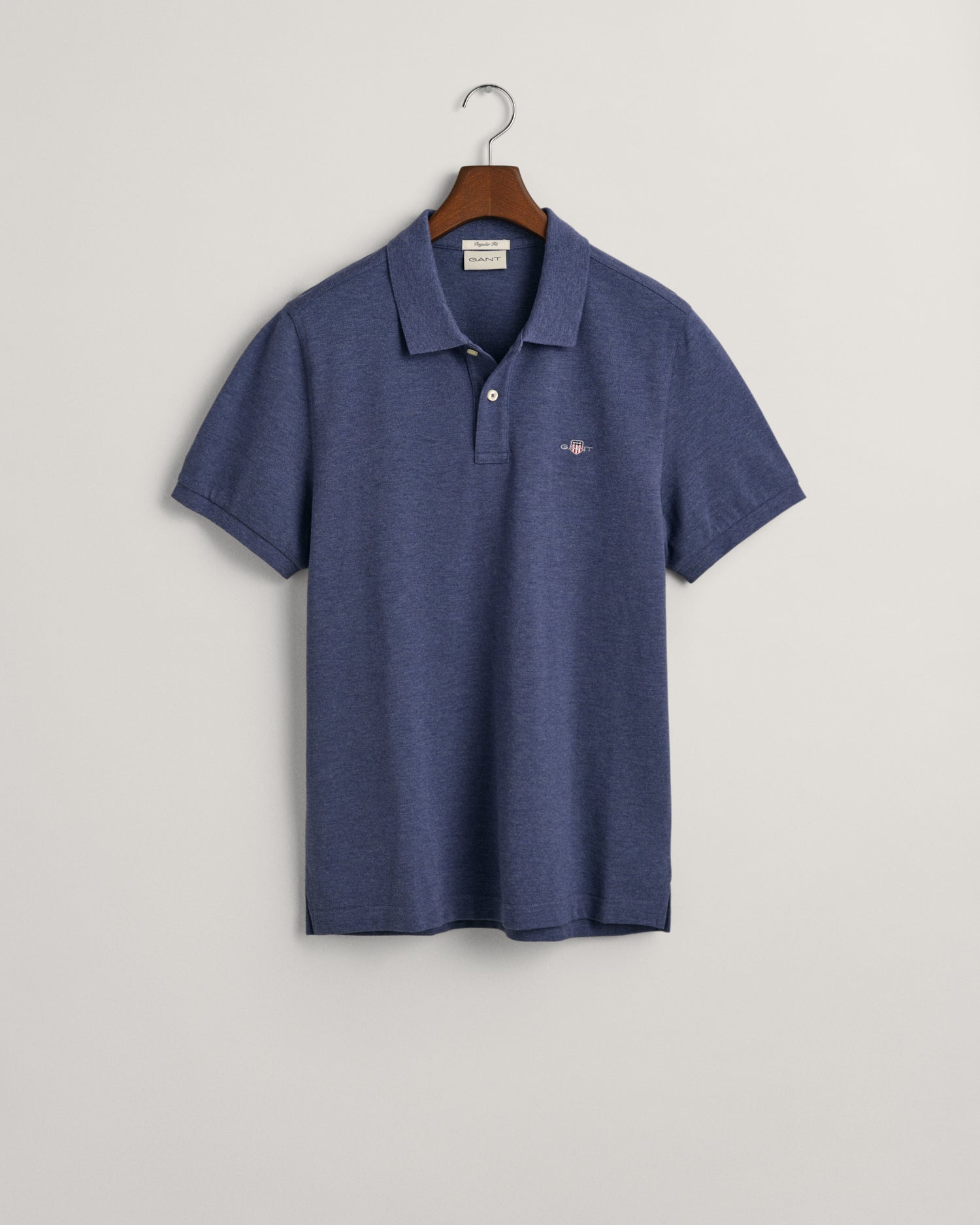 GANT Regular Shield Pique Polo Jeans Blue