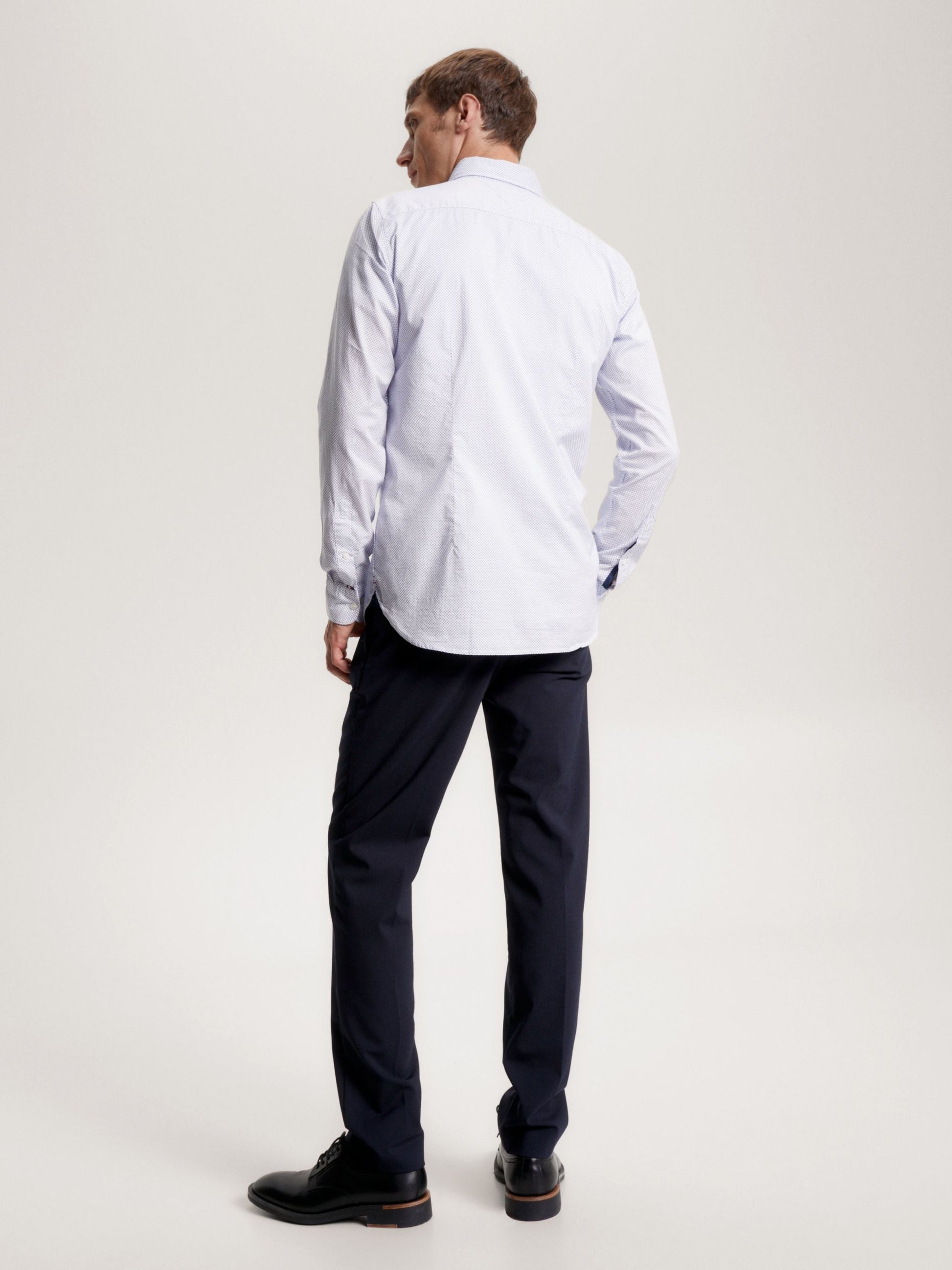 Tommy Hilfiger Natural Soft Flex Print Shirt White