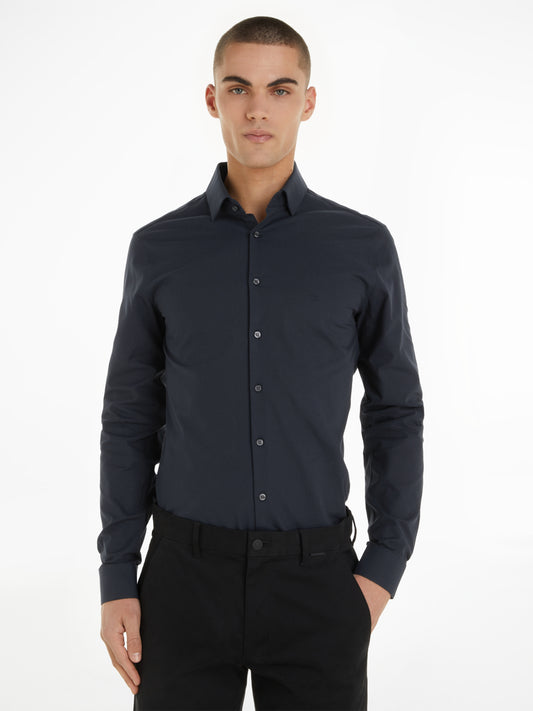 Calvin Klein Structure Easy Care Shirt Night Sky
