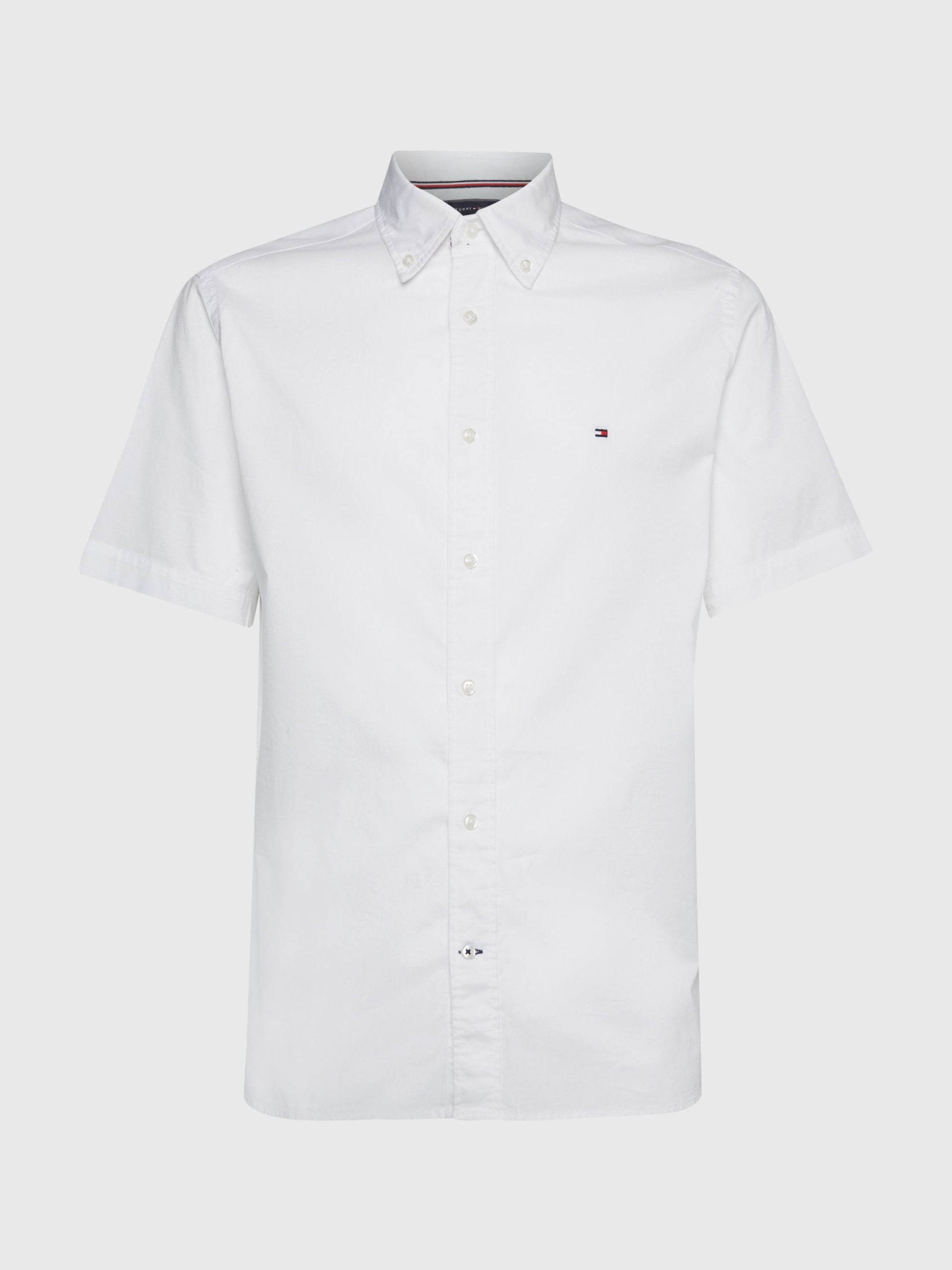 Tommy Hilfiger Flex Poplin Short Sleeve Shirt White