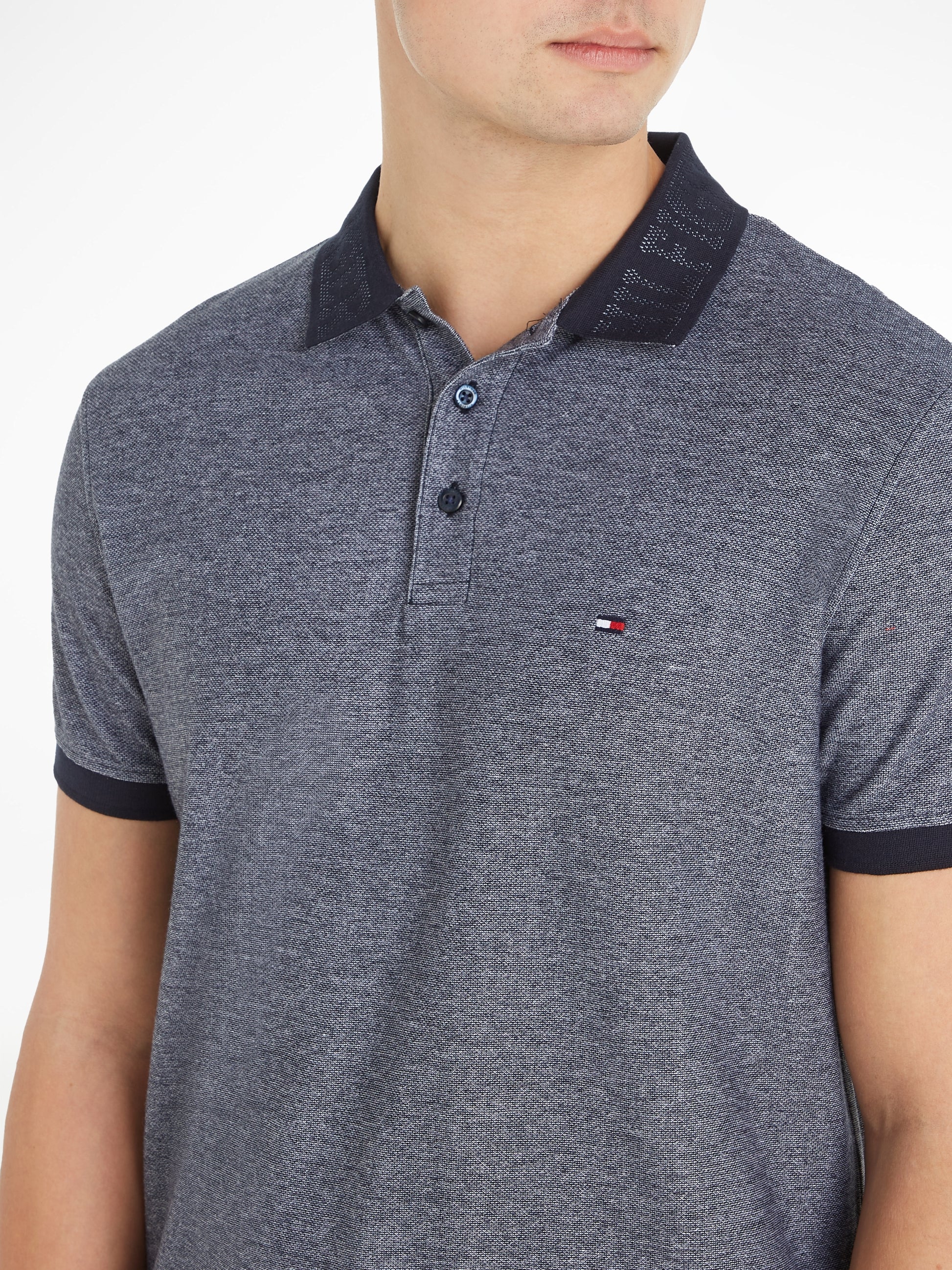 Tommy Hilfiger Monotype Two Tone Polo Desert Sky