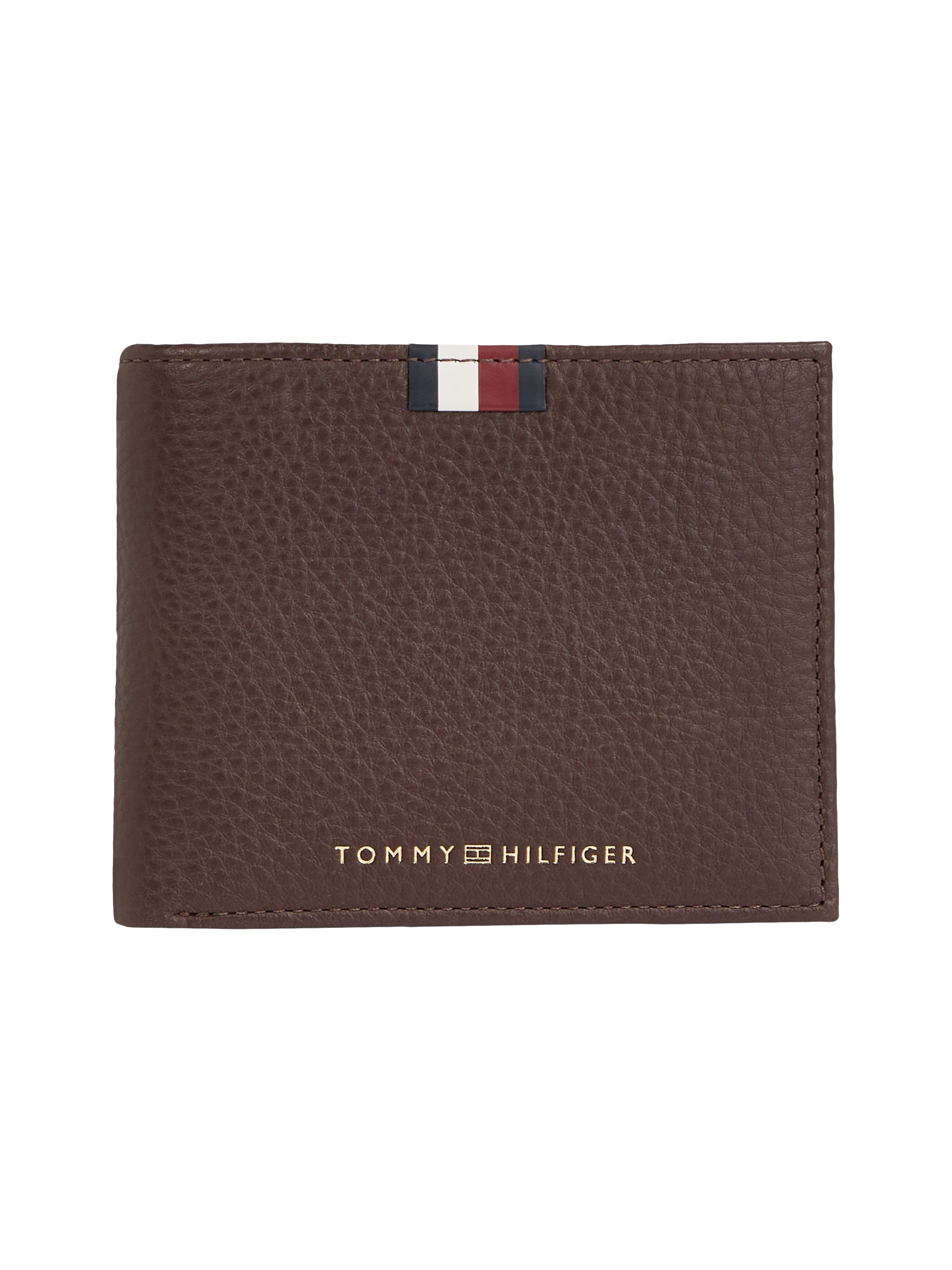 Tommy Hilfiger Premium Leather Mini CC Wallet Coffee Bean