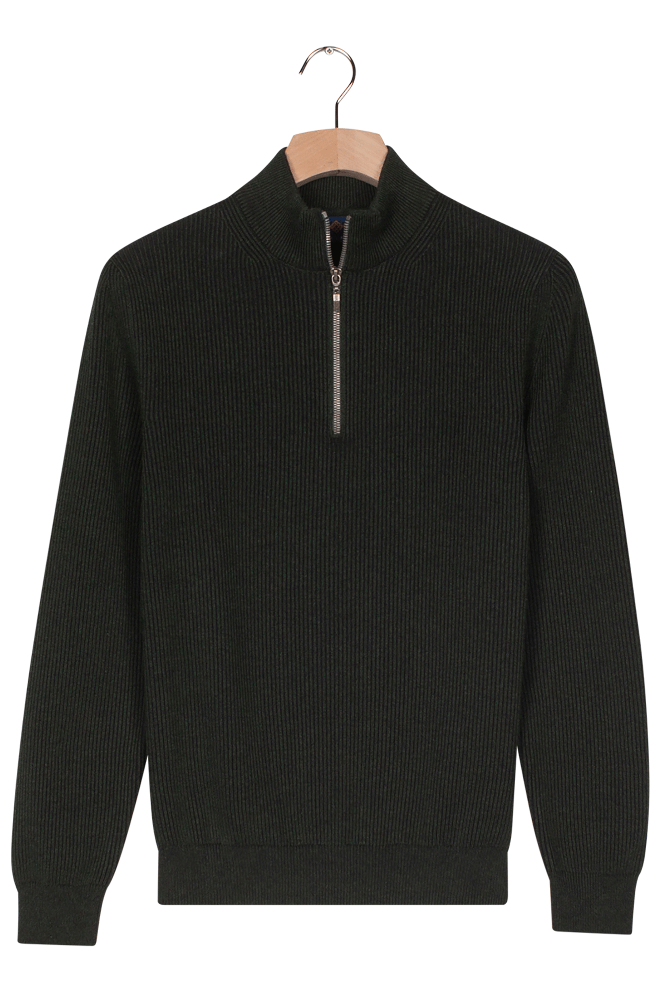 Baileys Ribbed Quarter Zip Jumper - Matt O'Brien Fashions