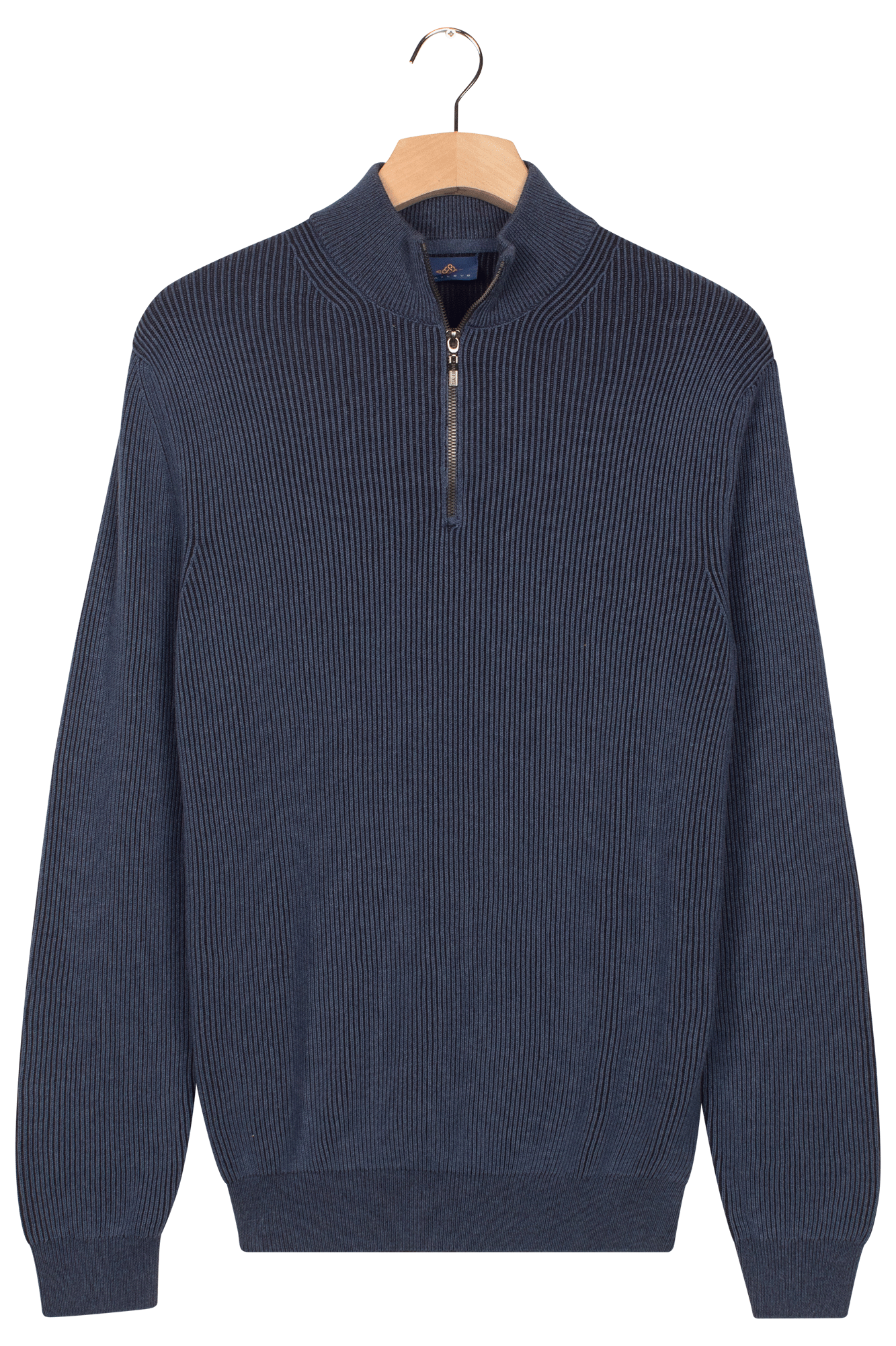 Baileys Ribbed Quarter Zip Jumper - Matt O'Brien Fashions