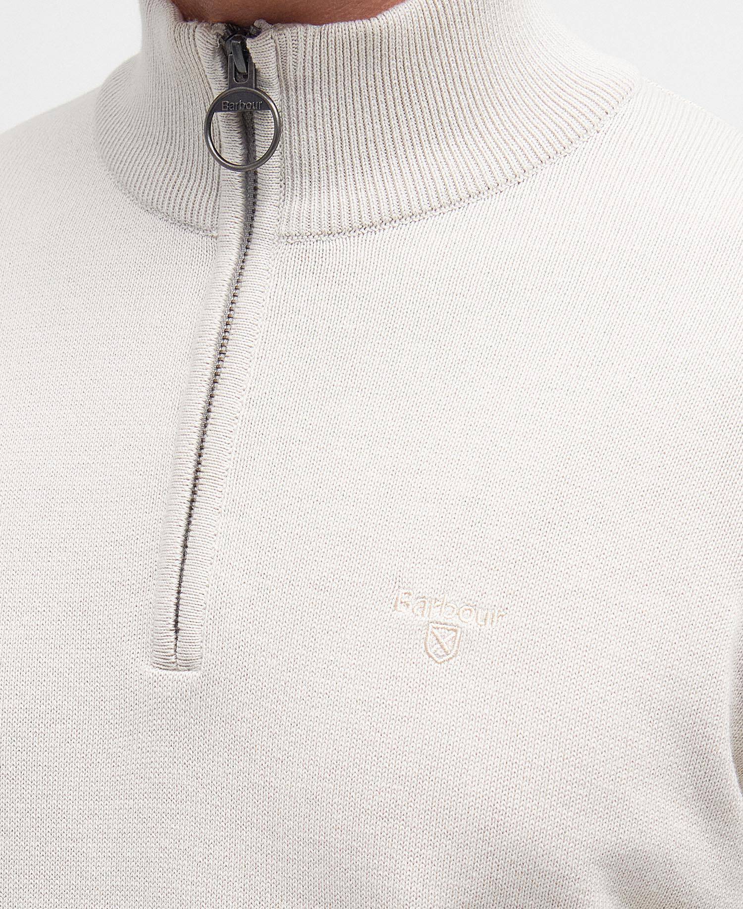 Barbour Cotton Quarter Zip Jumper - Matt O'Brien Fashions