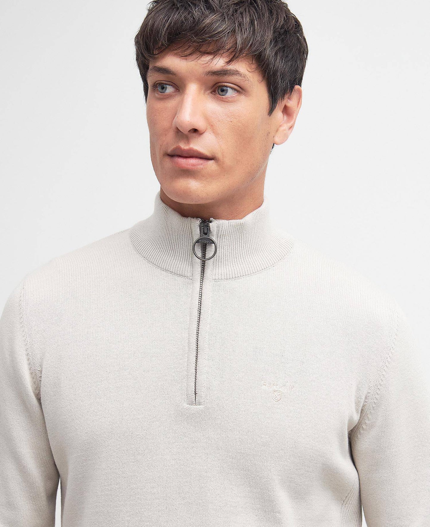 Barbour Cotton Quarter Zip Jumper - Matt O'Brien Fashions