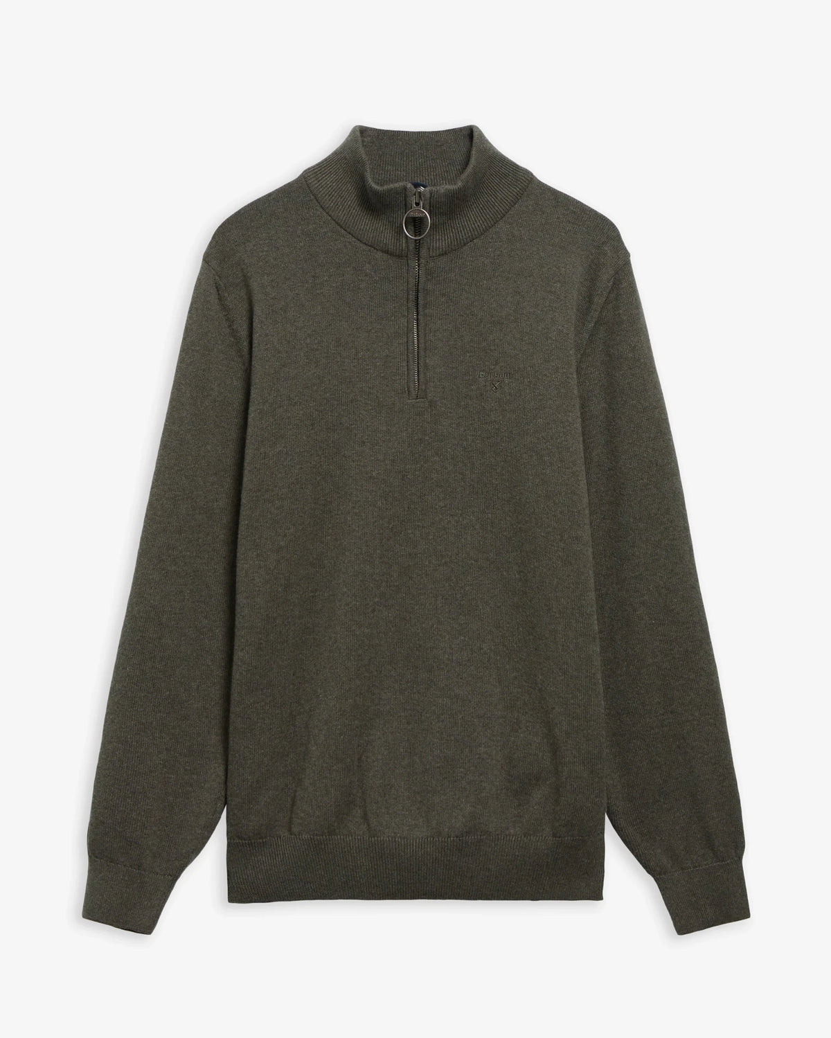 Barbour Cotton Quarter Zip Jumper - Matt O'Brien Fashions