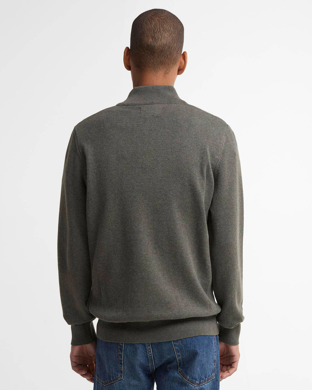 Barbour Cotton Quarter Zip Jumper - Matt O'Brien Fashions