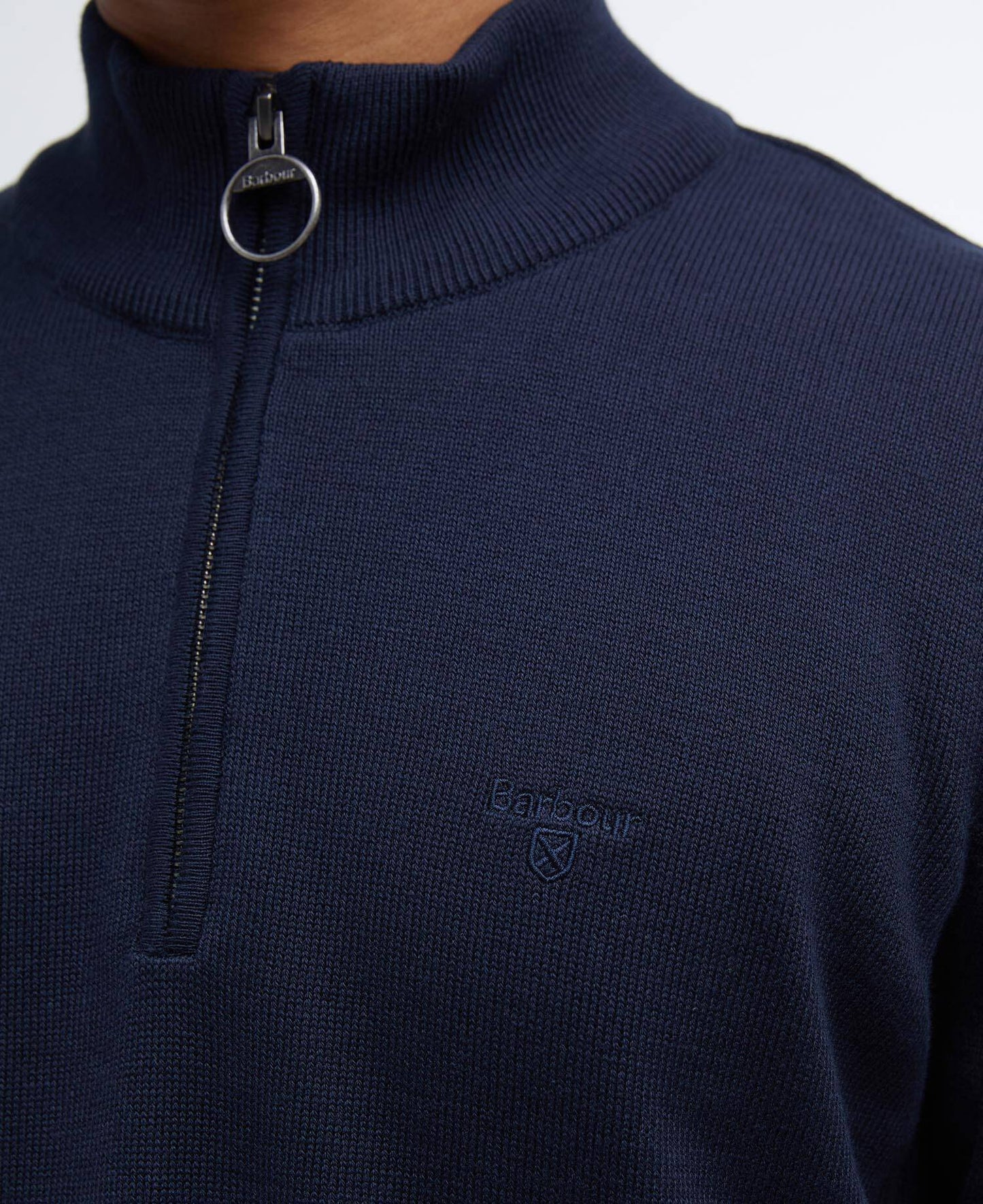 Barbour Cotton Quarter Zip Jumper - Matt O'Brien Fashions