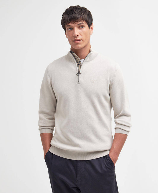 Barbour Cotton Quarter Zip Jumper - Matt O'Brien Fashions