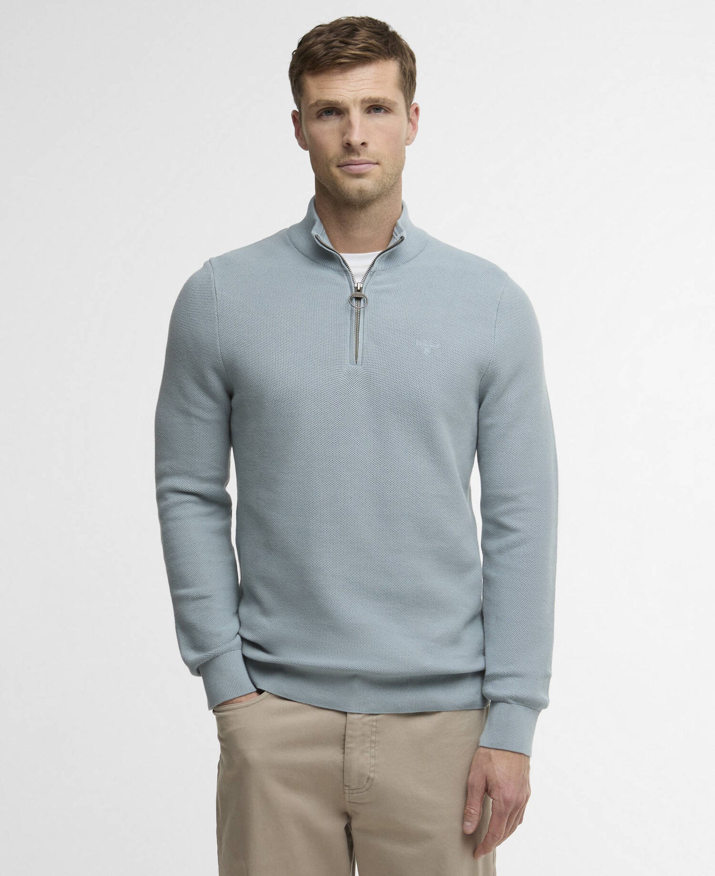 Barbour Honeycomb Quarter Zip Jumper - Matt O'Brien Fashions