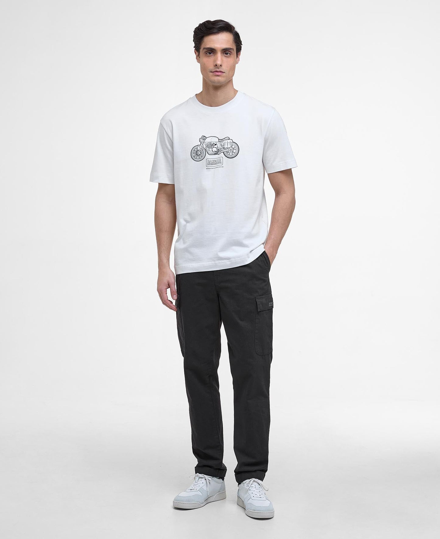 Barbour International Morris Motorbike Graphic T-Shirt - Matt O'Brien Fashions