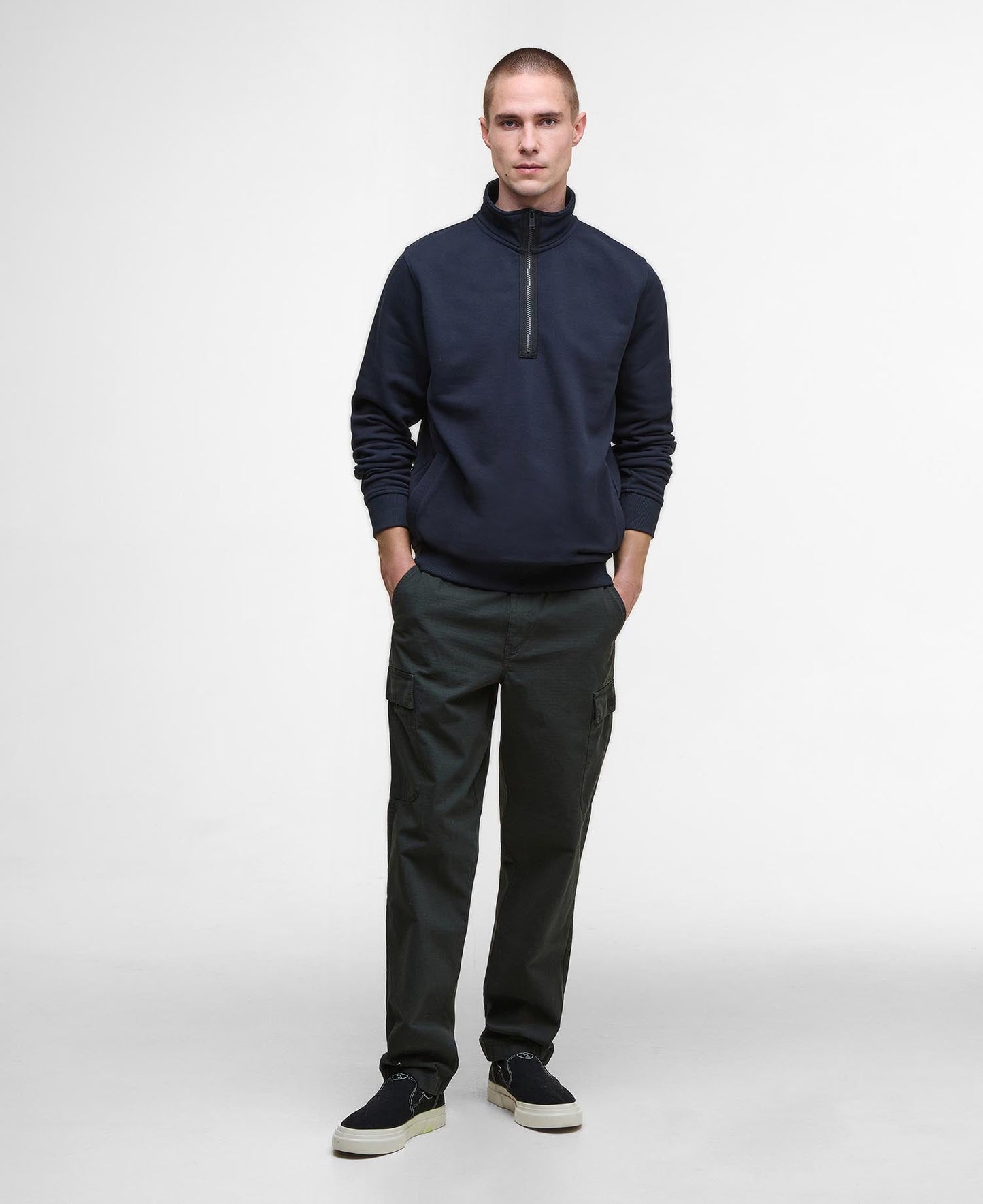Barbour International Outline Funnel Neck Sweat - Matt O'Brien Fashions