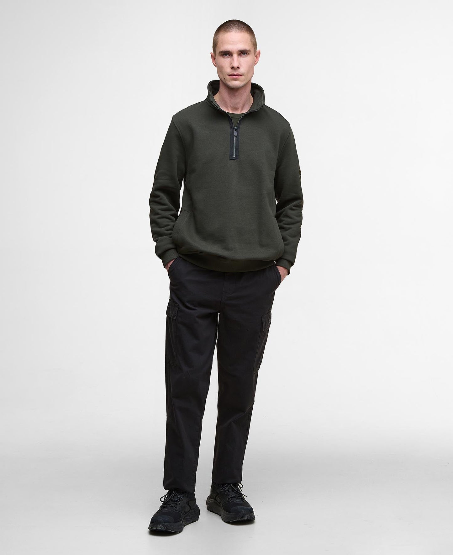 Barbour International Outline Funnel Neck Sweat - Matt O'Brien Fashions