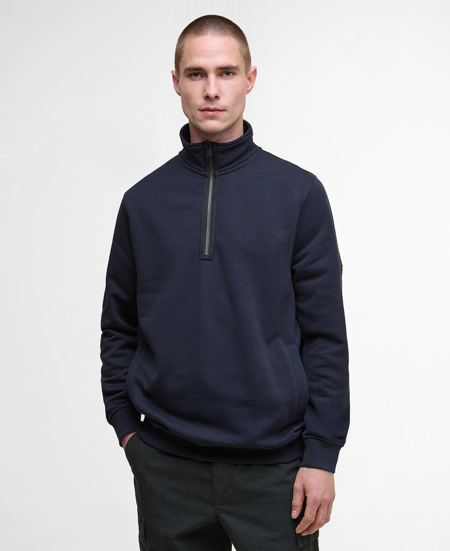 Barbour International Outline Funnel Neck Sweat - Matt O'Brien Fashions