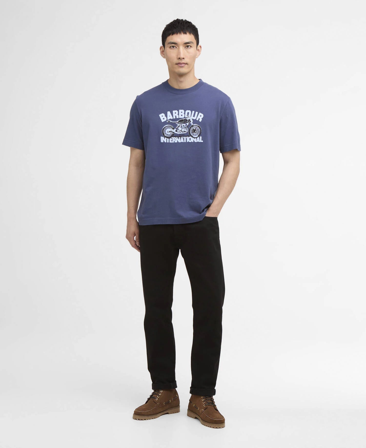 Barbour International Shifter Graphic Print T-Shirt - Matt O'Brien Fashions