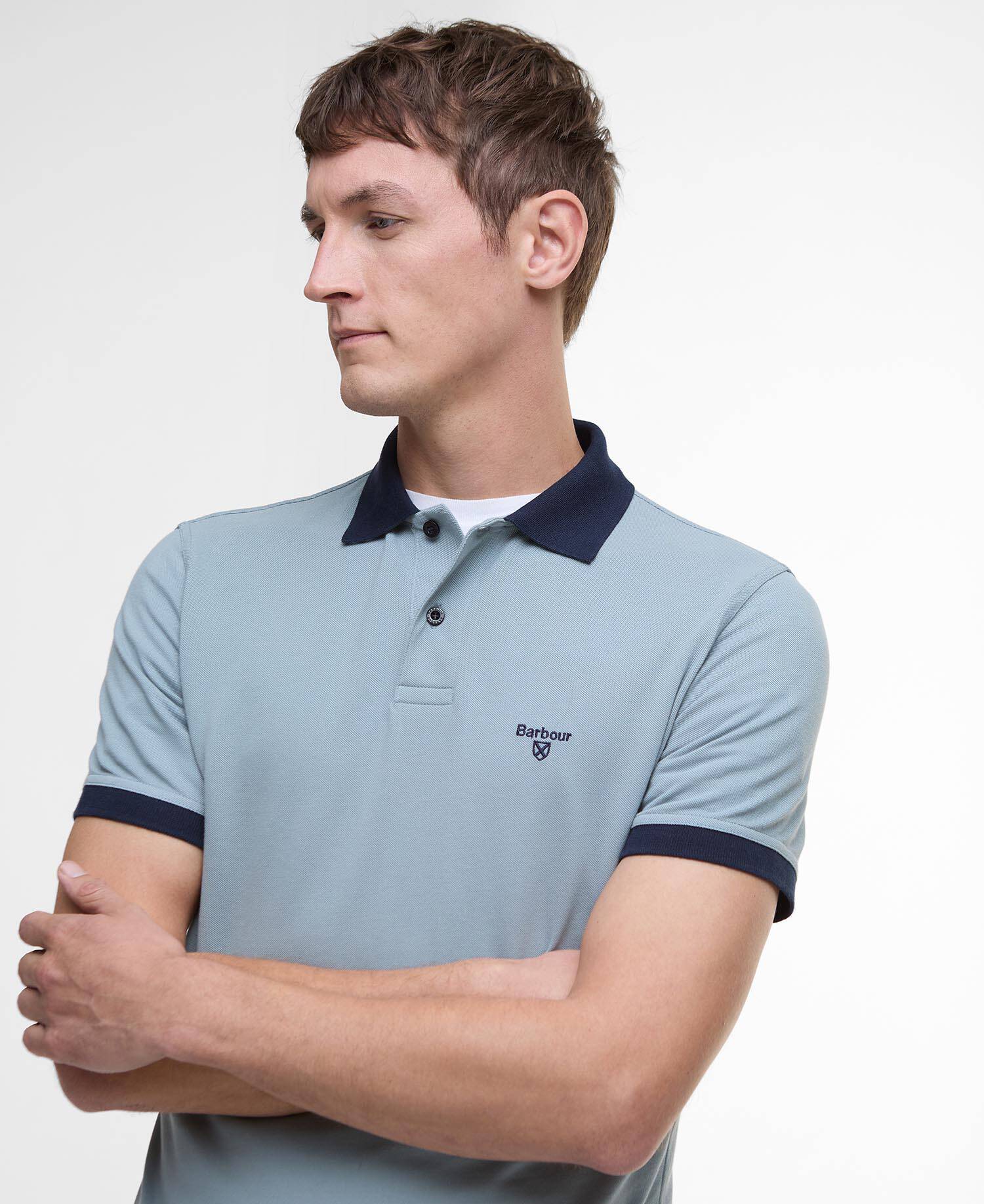 Barbour Lynmouth Contrast Collar Polo - Matt O'Brien Fashions