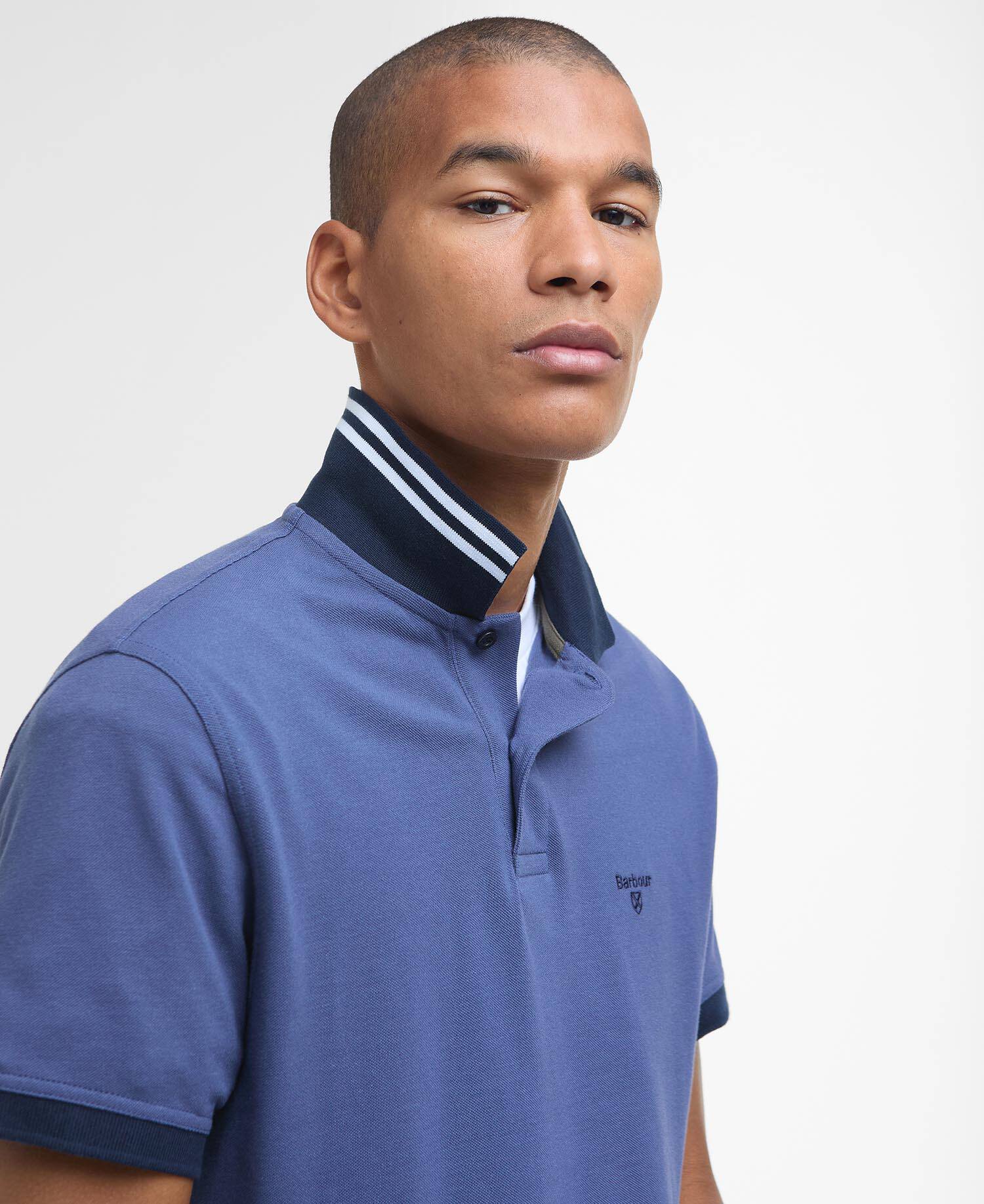 Barbour Lynmouth Contrast Collar Polo - Matt O'Brien Fashions