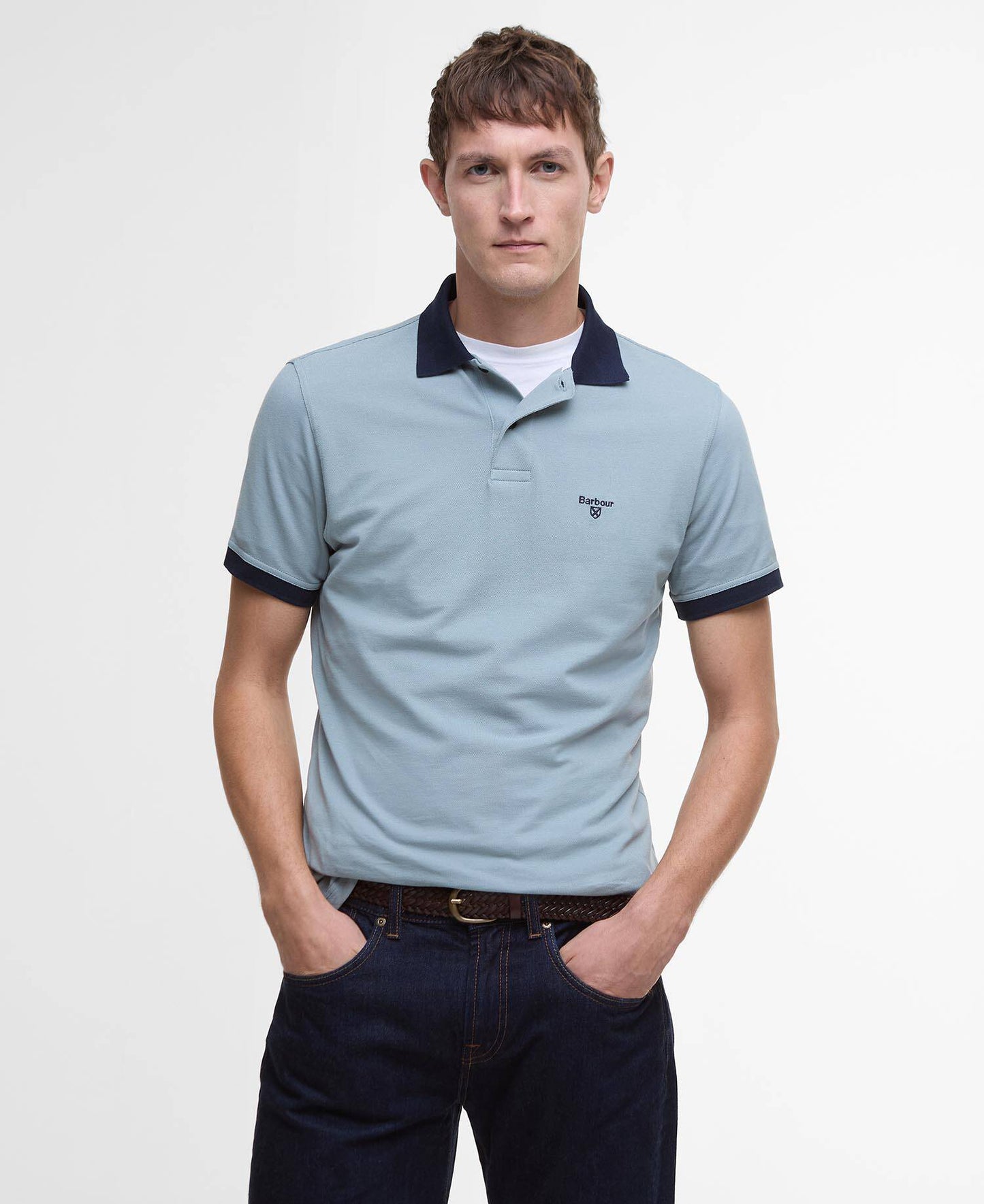 Barbour Lynmouth Contrast Collar Polo - Matt O'Brien Fashions